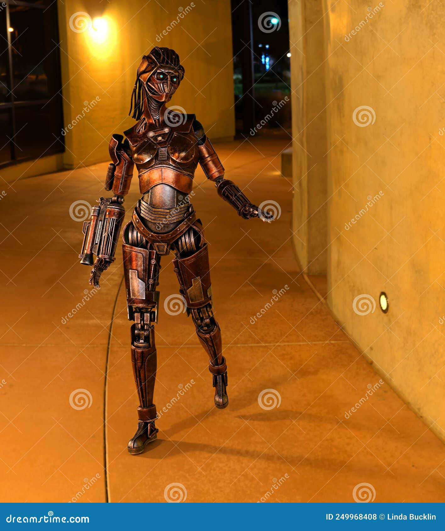 Wallpaper #ss4JJZMB71dOy6JZQBKv55 Steampunk Robot Goes for a Stroll Stock Illustration Illustration of