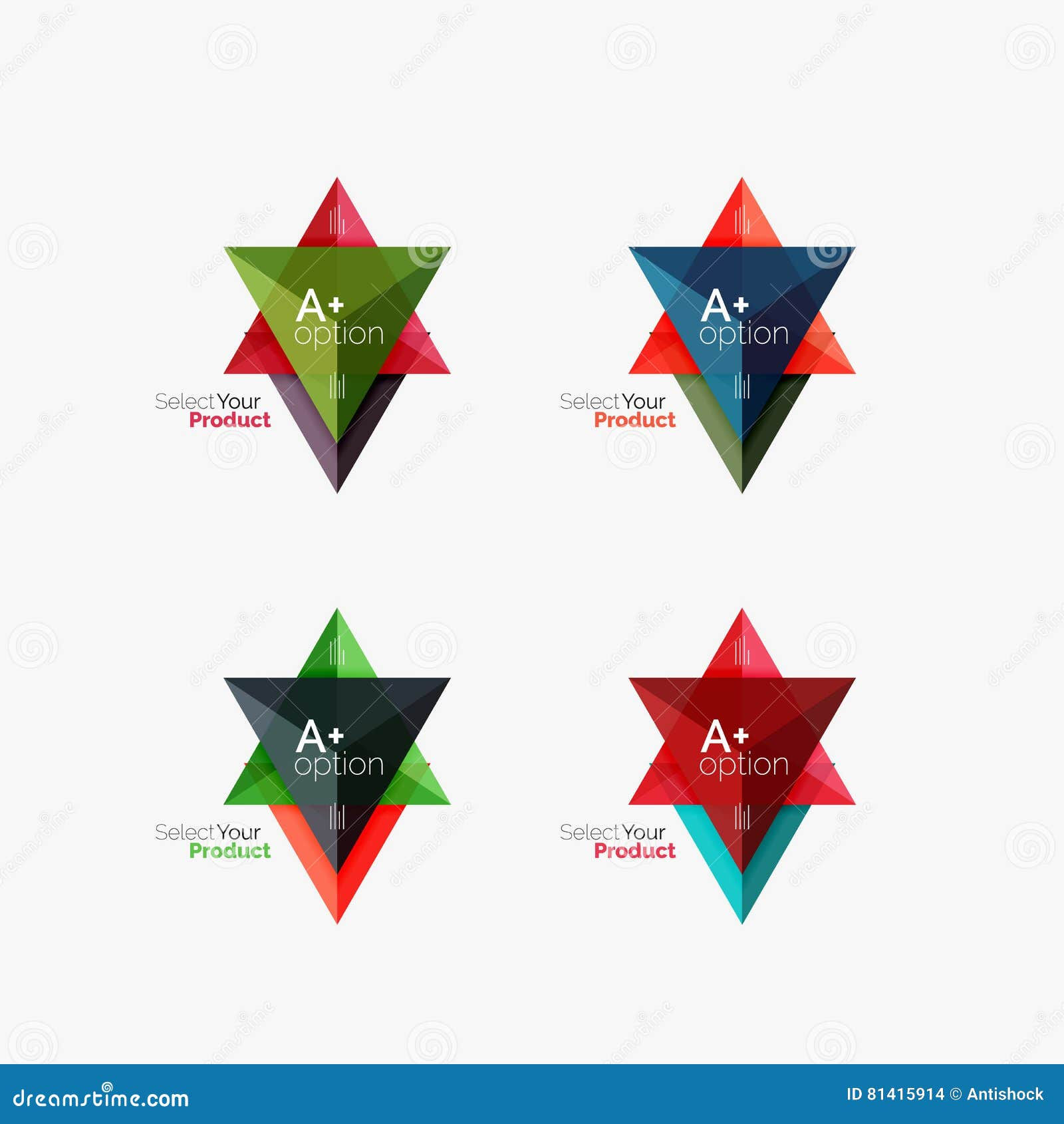 Wallpaper #VWcrC5MBSpphPi3-B9iE301 Set of Triangle Infographic Layouts with Text and Options Stock Vector