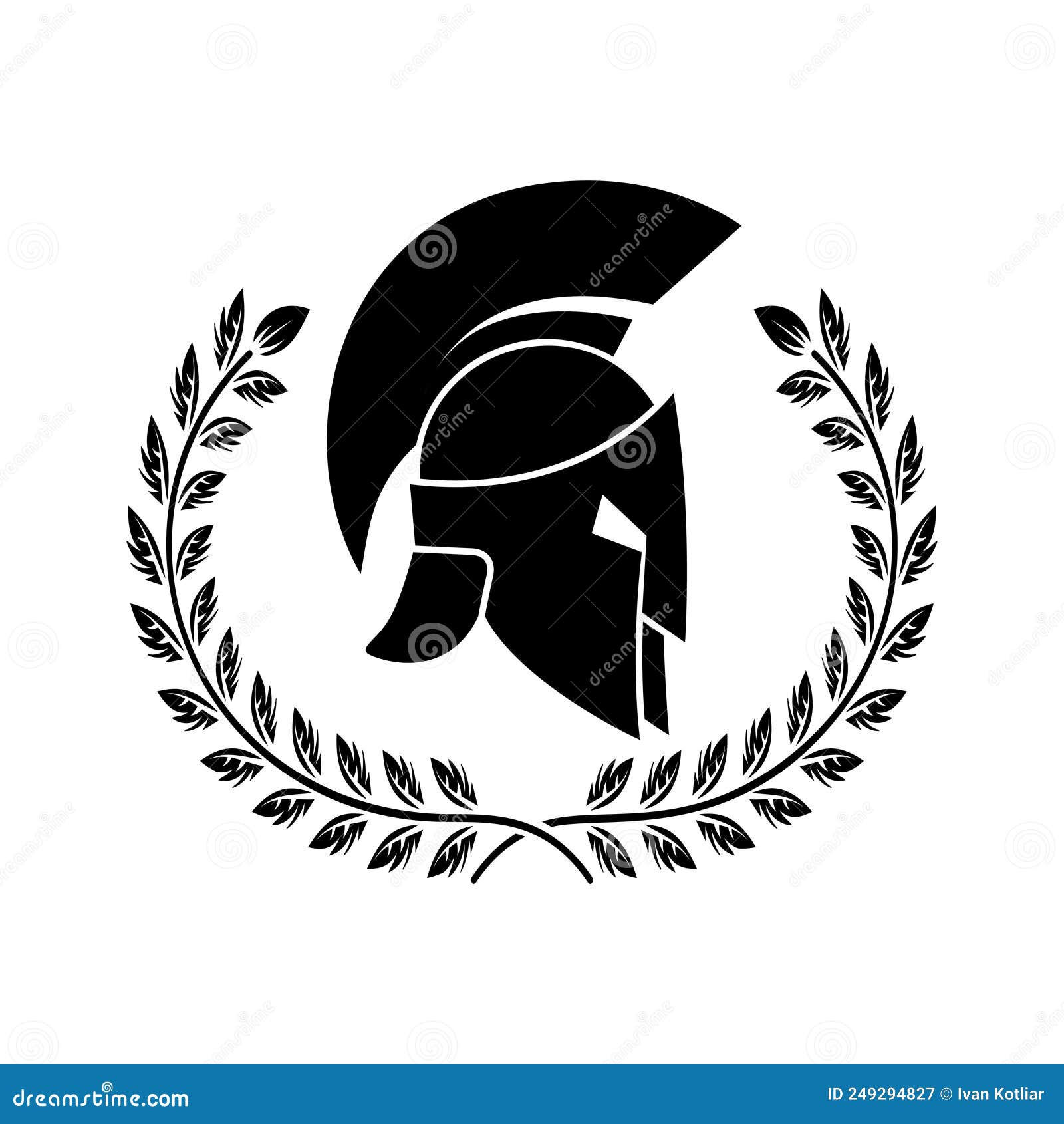 Wallpaper #5mdt8JIBSpphPi3-RGZx287 Spartan Helmet with Laurel Wreath Design Element for Logo Emblem