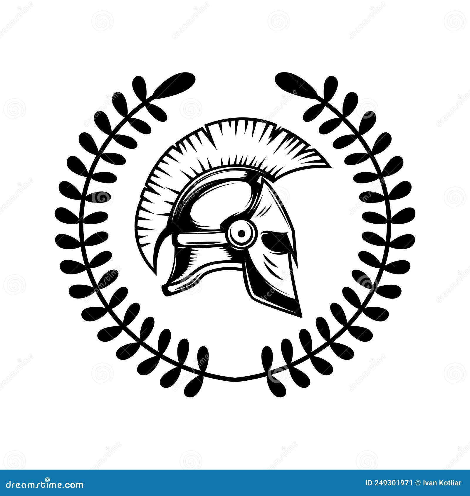 Wallpaper #5mdt8JIBSpphPi3-RGZx261 Spartan Helmet with Laurel Wreath Design Element for Logo Emblem