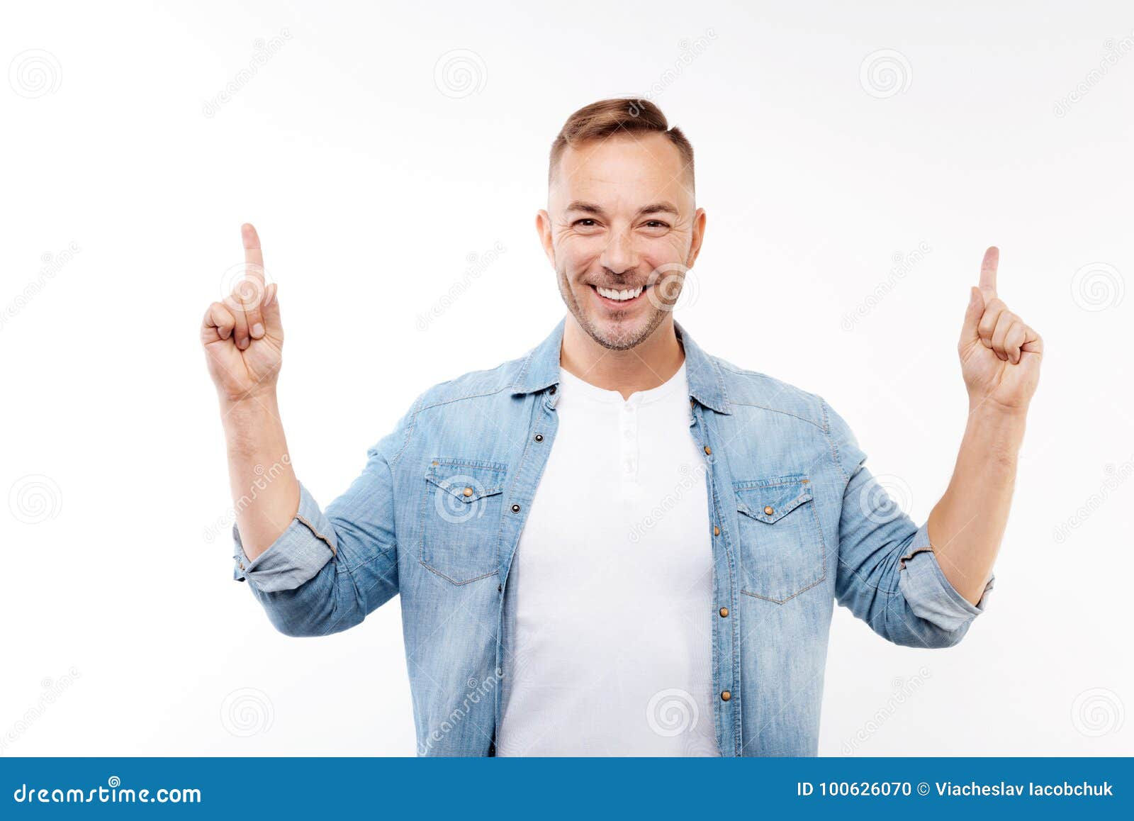 Wallpaper #_GfQEZMBSpphPi3-c_iD154 Smiling Young Man Pointing Fingers Up Stock Photo Image of Promotion