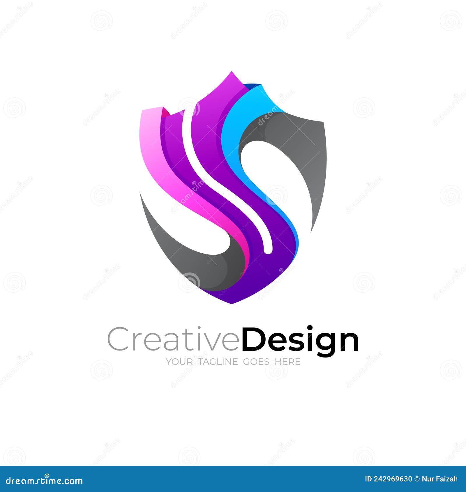 Wallpaper #qx07LZMBlOZrFDOk4M_h21 S Logo and Shield Design Vector 3D Colorful Logos Stock Vector