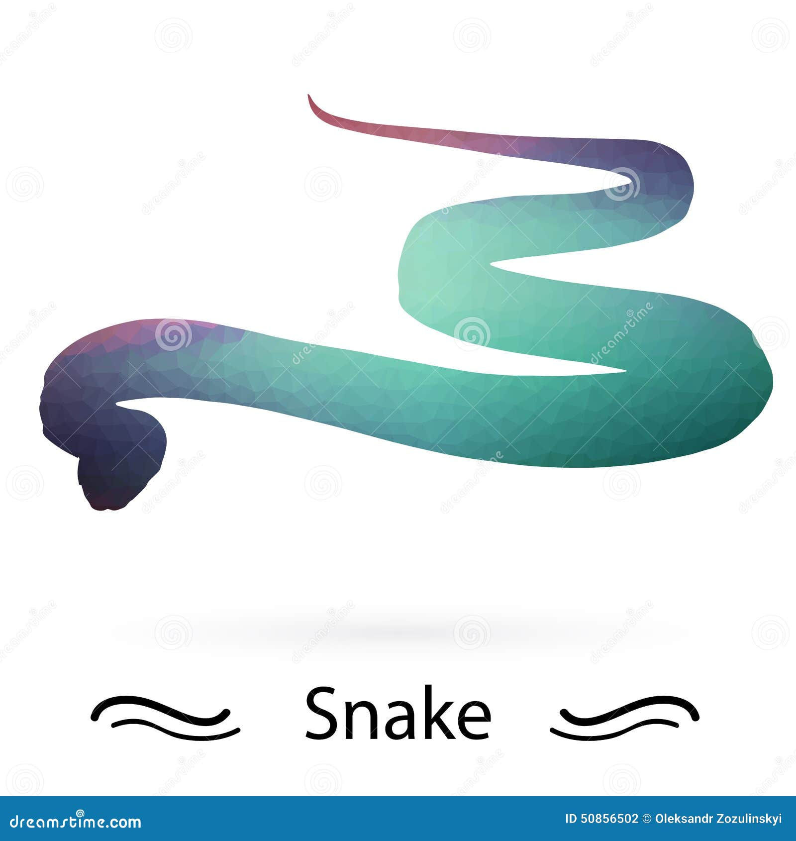 Wallpaper #b2c__JIBSpphPi3-Q5ew228 Snake Triangles of Different Colors Raster Stock Illustration