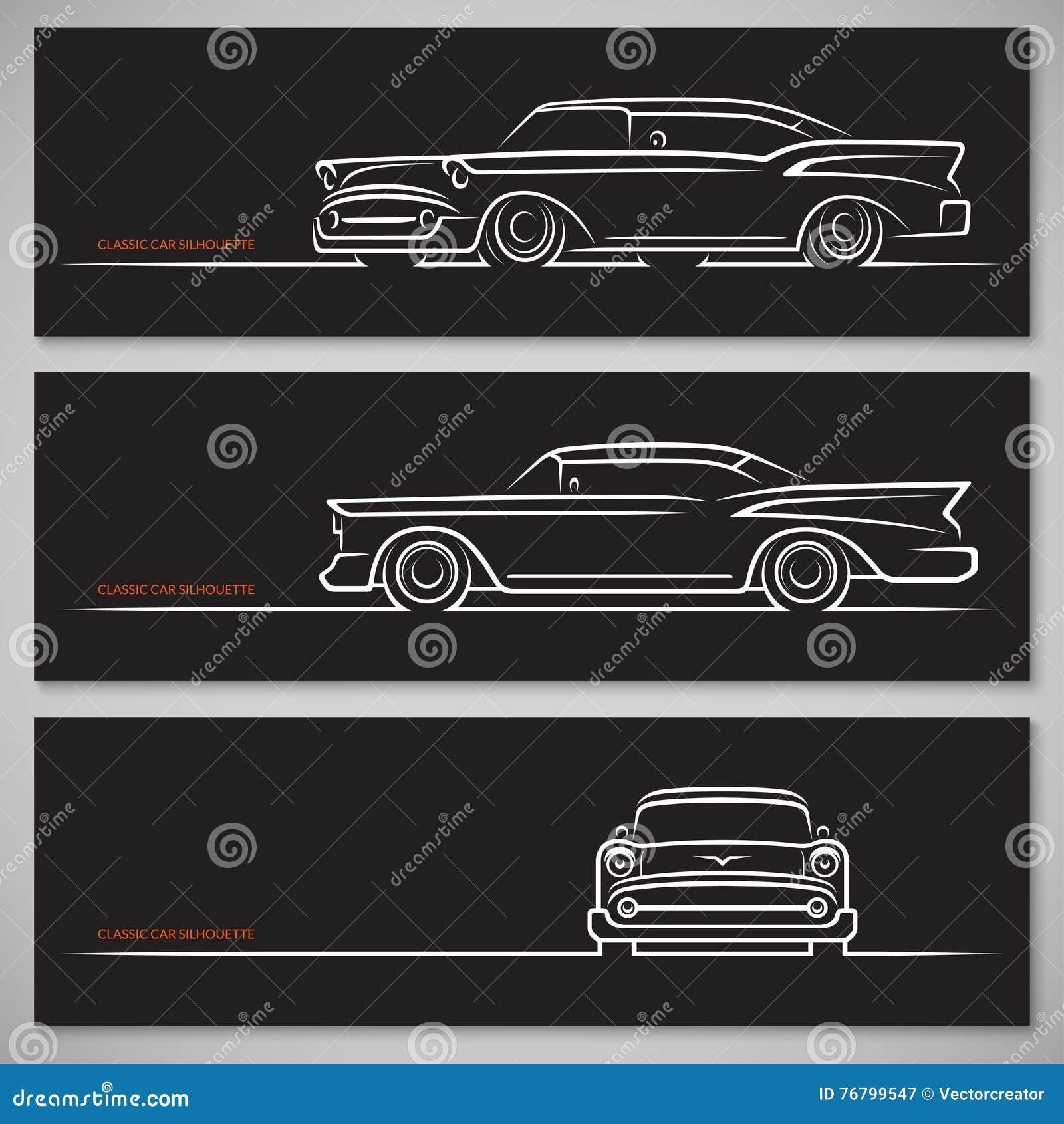 Wallpaper #GGfAC5MBSpphPi3-iNun256 Set of Classic Car Silhouettes in American Style Stock Vector