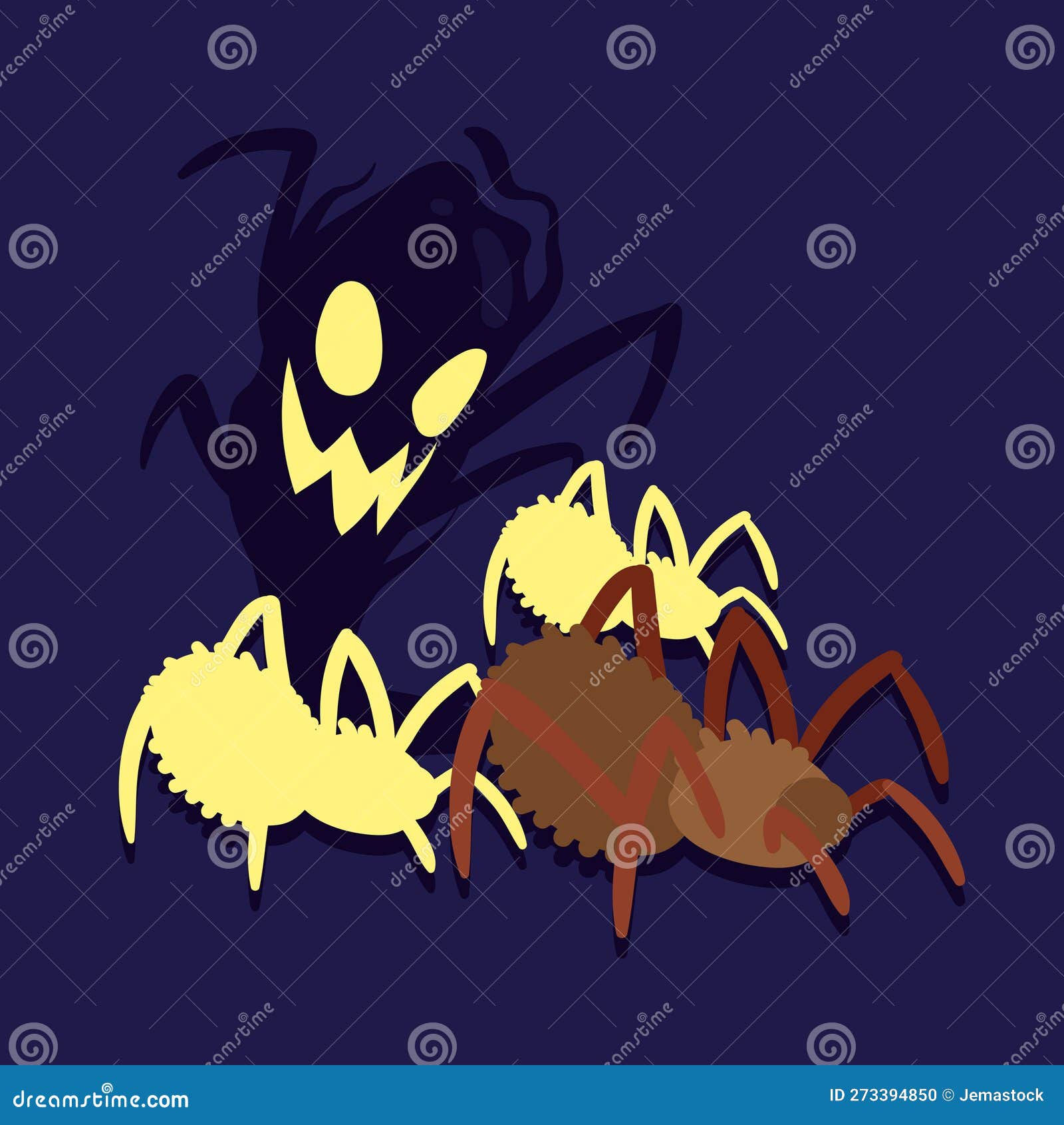 Wallpaper #SfS5OZMBKFX8bn3rL3dx229 Spiders with Ghost Arachnophobia Stock Vector Illustration of Phobia