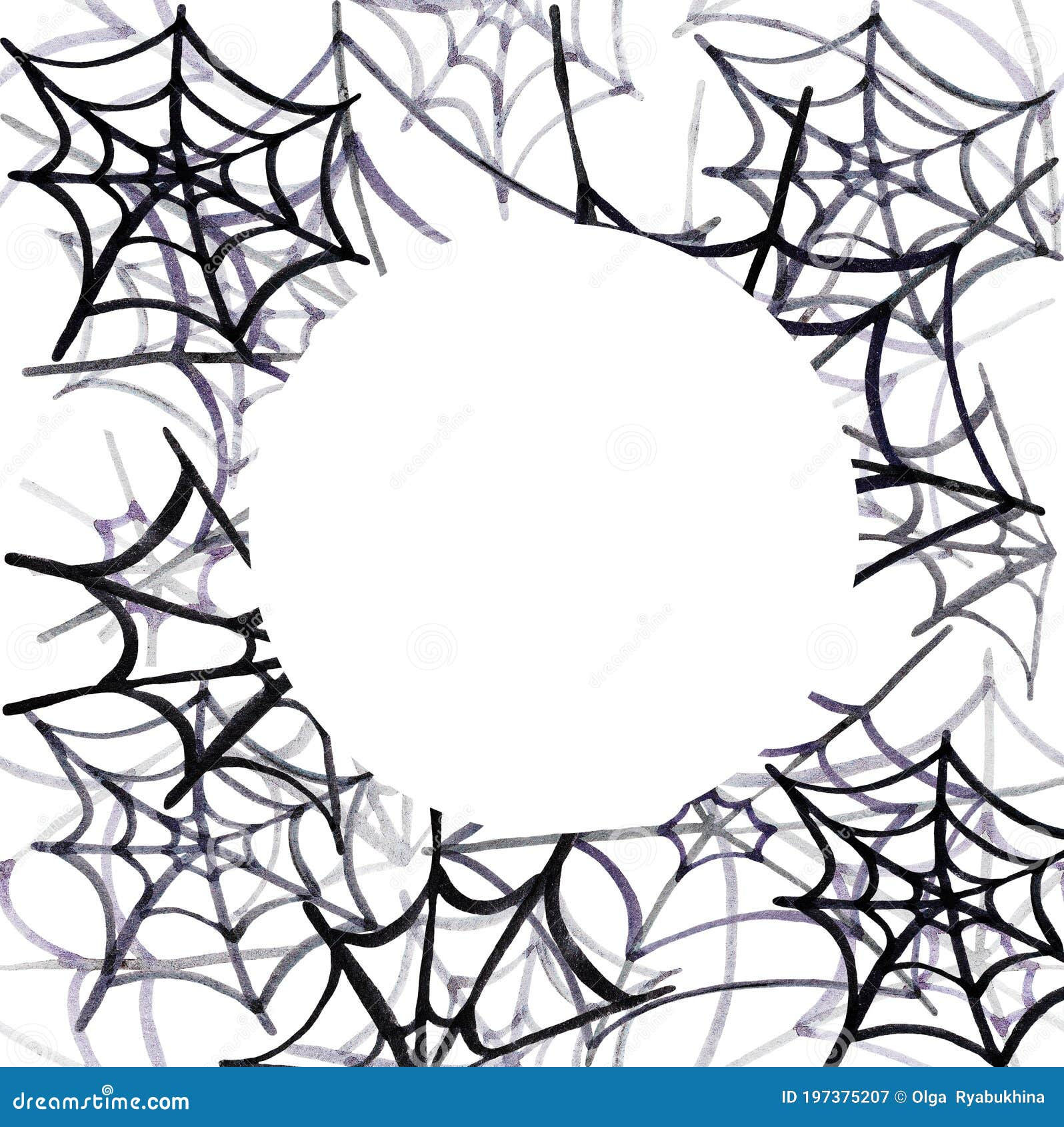 Wallpaper #V4v_dpcBcm9NJah-YnkY16 Spider Web Frame Watercolor Stock Illustration Illustration of