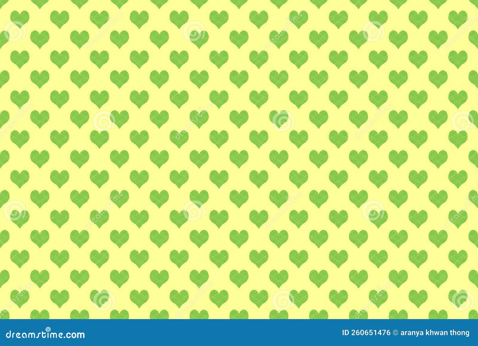 Wallpaper #Tmd395IBSpphPi3-tobx30 Seamless Green Heart Pattern on Light Yellow Background for Valentine
