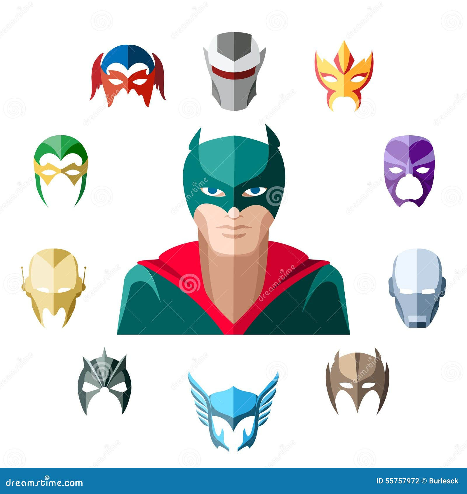 Wallpaper #a-peVJMBlwTYPL187Avi131 Superhero Character Flat Design Stock Vector Illustration of Male