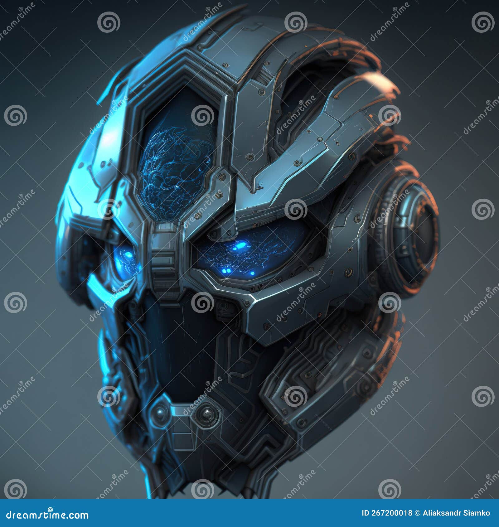 Wallpaper #fz9aPJMBLiIJ4c9OJZHX258 Sci Fi Helmet Concept Futuristic Armor Stock Illustration