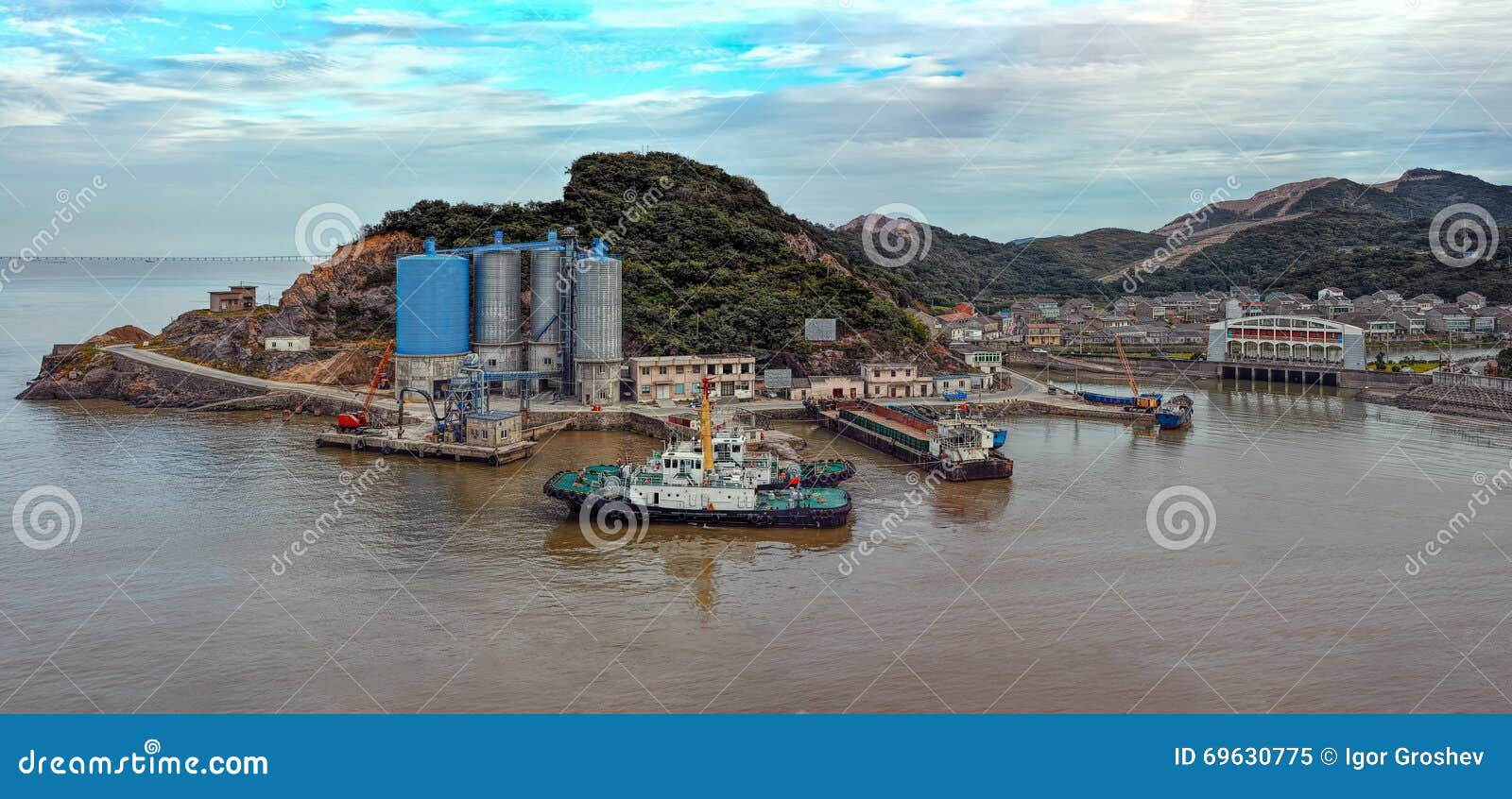 Wallpaper #BUCMMJMBJhL2WPbaisJk489 Small Port on an Island in China Stock Image Image of Ningbo