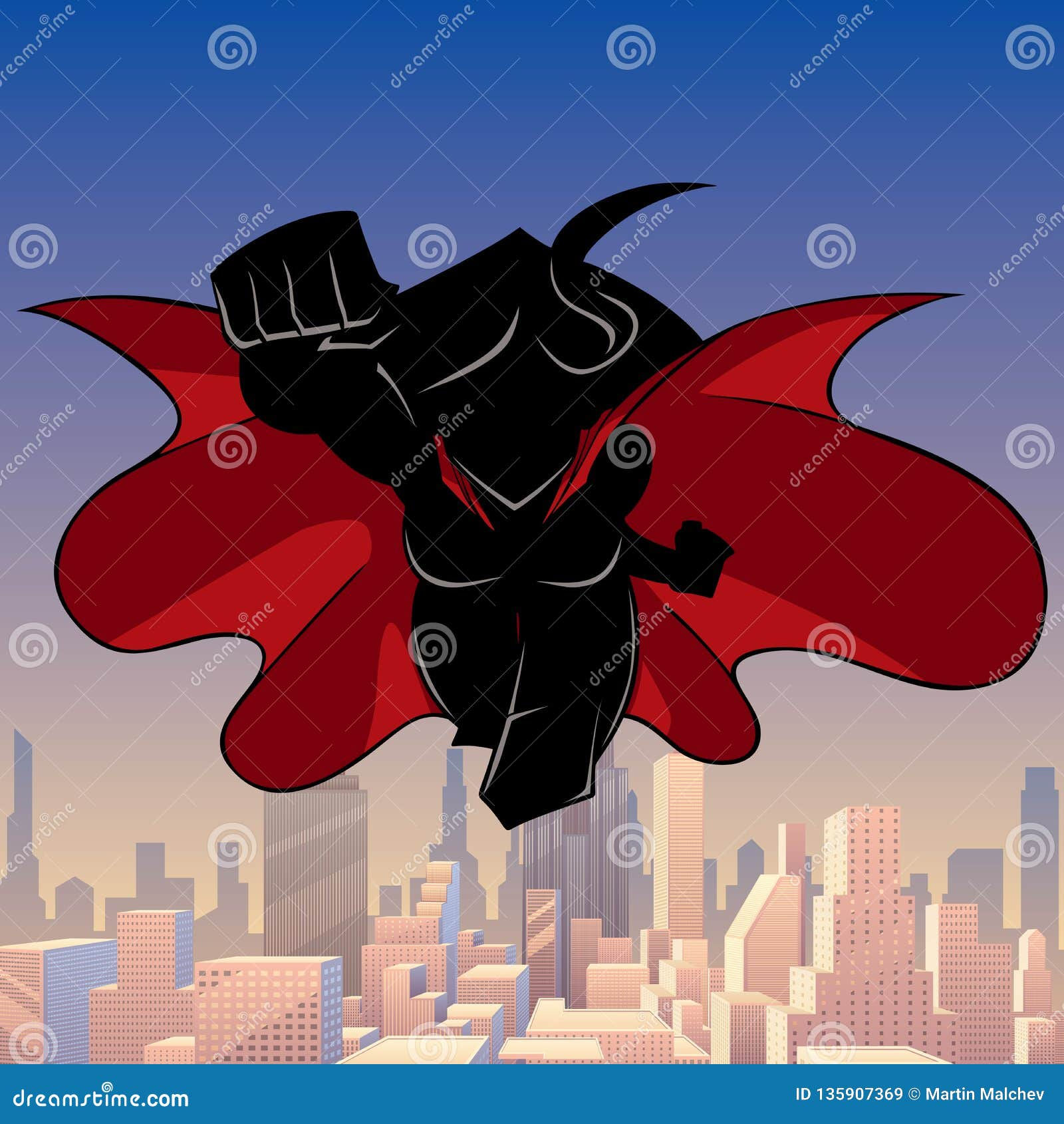 Wallpaper #Imf_DJMBSpphPi3-ZuKh77 Superheroine Coming City Silhouette Stock Vector Illustration of