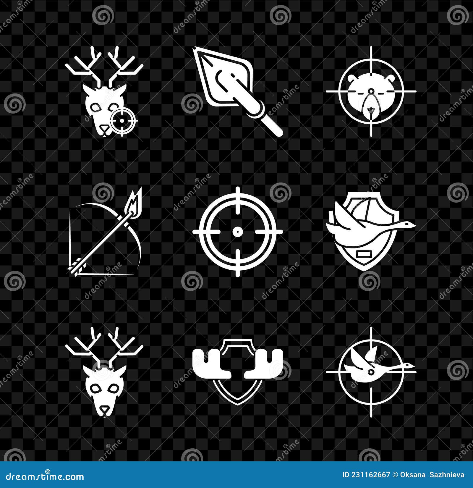 Wallpaper #Z2dL7pIBSpphPi3-rlw5169 Set Hunt on Deer with Crosshairs Hipster Arrow Tip Bear Deer Head