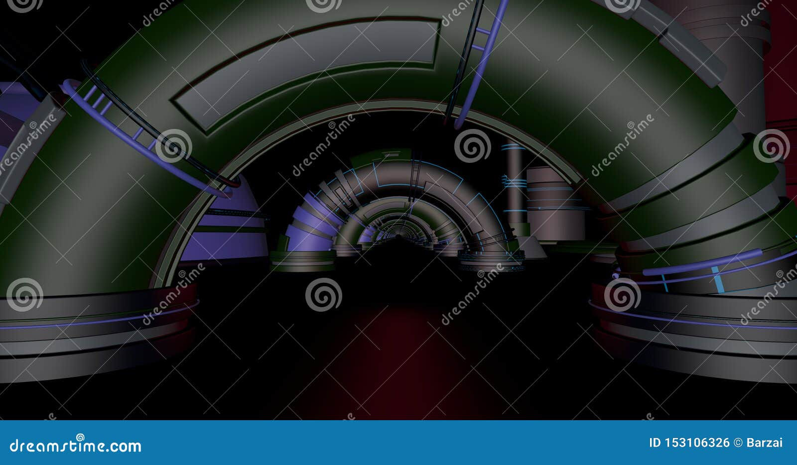 Wallpaper #F2gVHZMBSpphPi3-LCUb267 Sci Fi Bunker with Arches Stock Illustration Illustration of Hallway