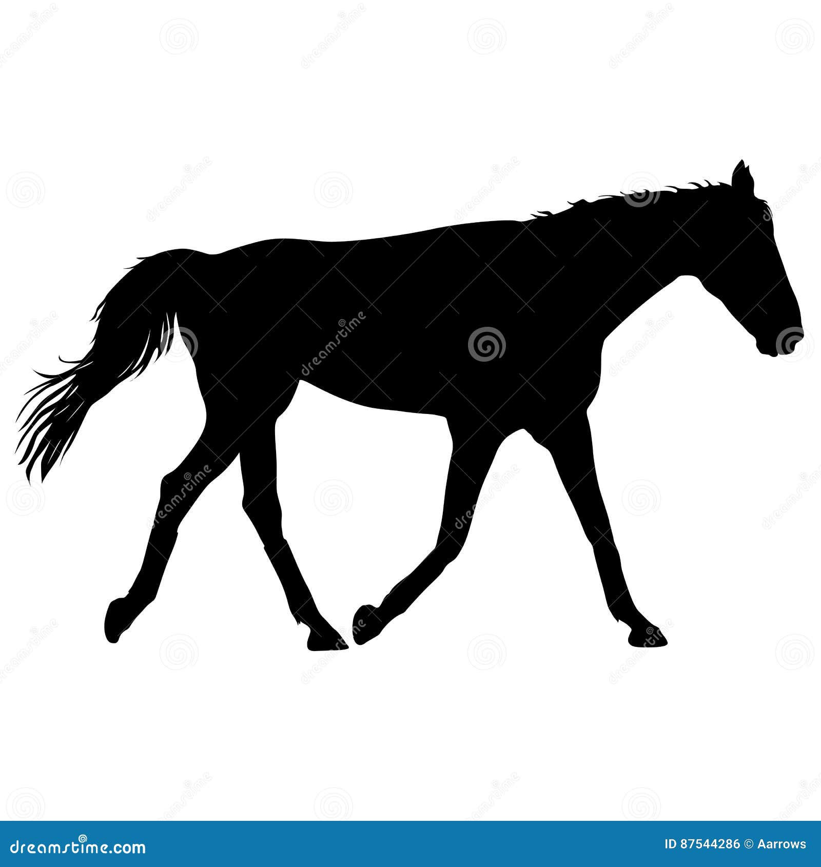 Wallpaper #MH1i8I4Bnwiau_P6ZAbp43 Silhouette of Black Mustang Horse Vector Illustration Cartoondealer