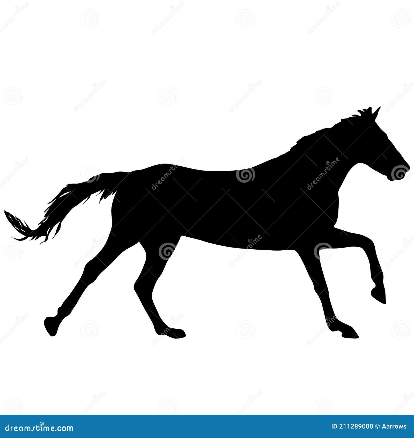 Wallpaper #8GdFAZMBSpphPi3-Nanh82 Silhouette of Black Mustang Horse on White Background Stock Vector