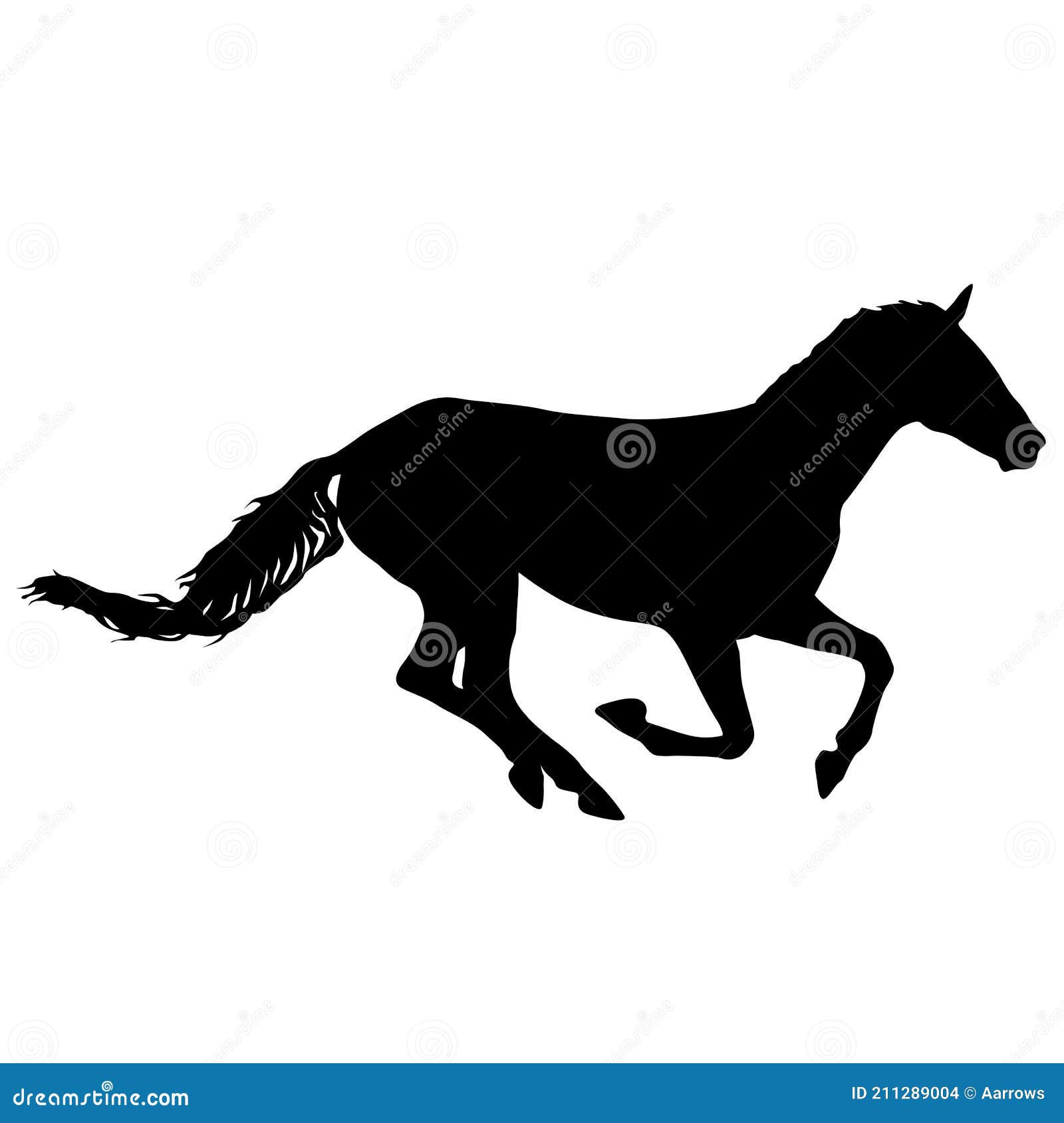 Wallpaper #8GdFAZMBSpphPi3-Nanh65 Silhouette of Black Mustang Horse on White Background Stock Vector