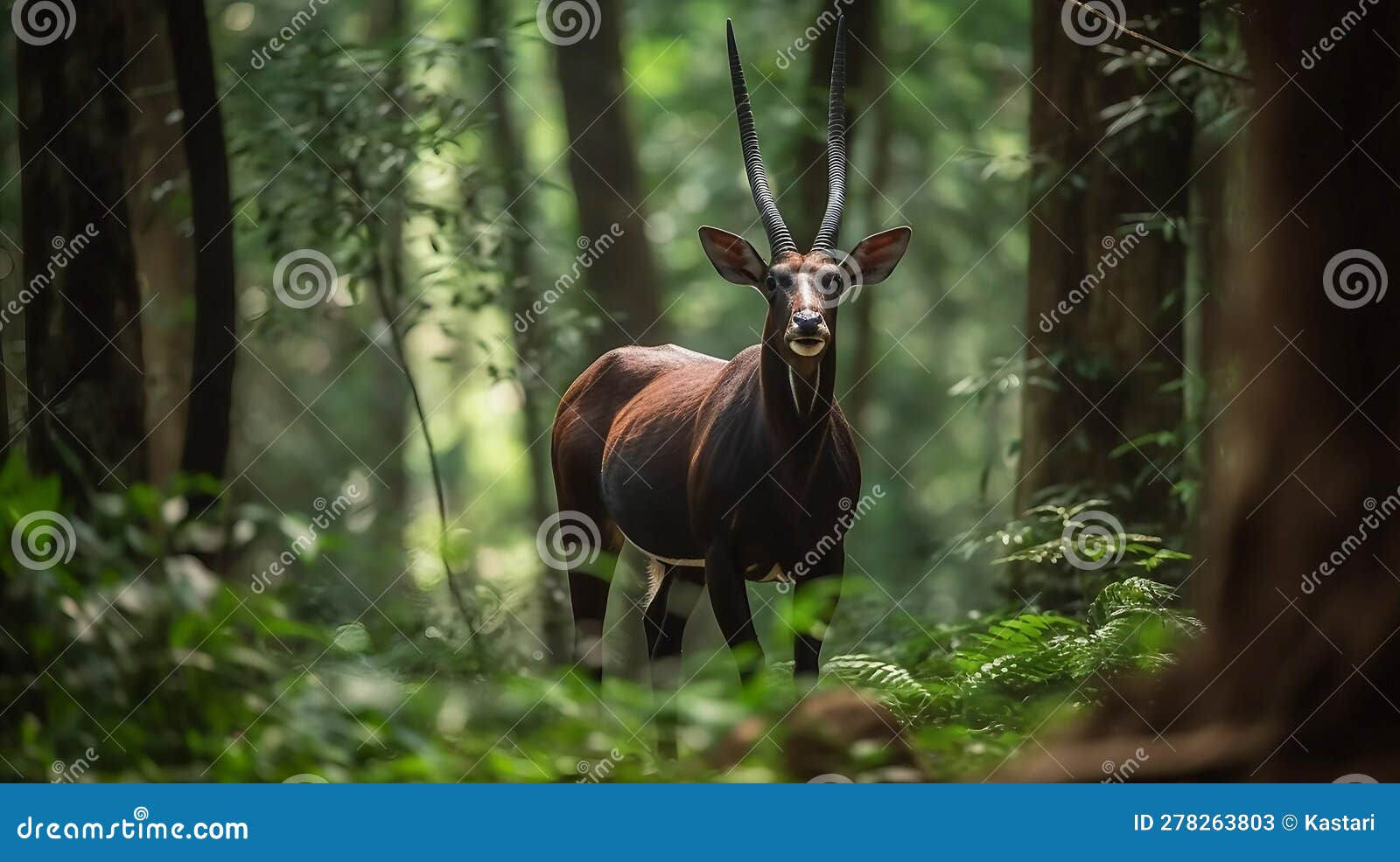 Wallpaper #dx2vLJMBlOZrFDOkYst5292 Saola in the Forest Stock Illustration Illustration of Mammals 278263803