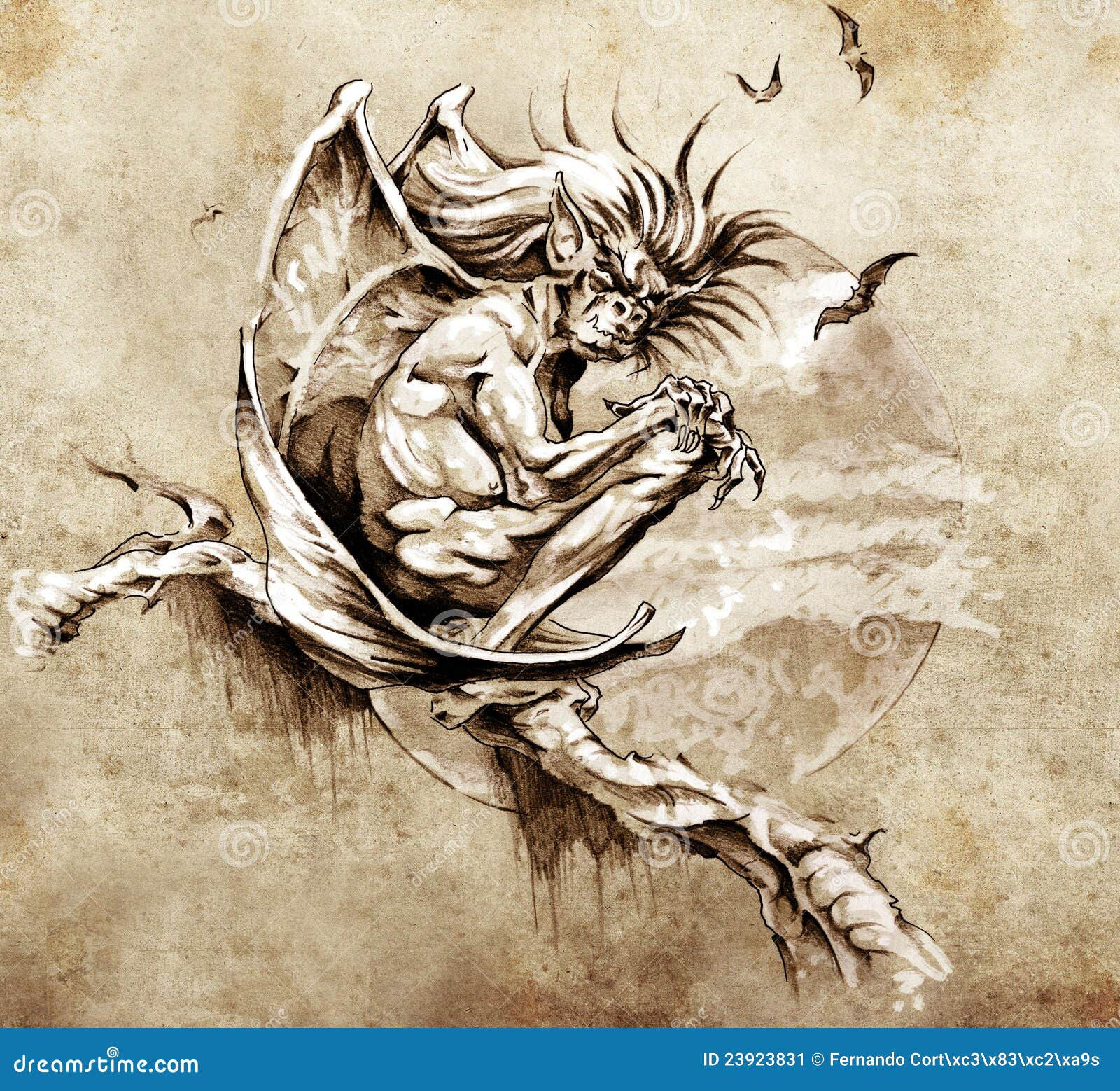 Wallpaper #s2eZ6JIBSpphPi3-Fj1x212 Aggregate More Than 74 Gargoyle Tattoo Sketches Best Ineteachers