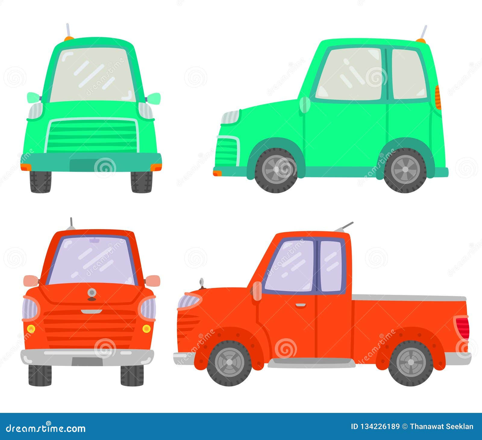 Wallpaper #kWidIpMBSpphPi3-uDN4302 Set of Two Car Front and Side View Mini Car Pick Up Careco Car