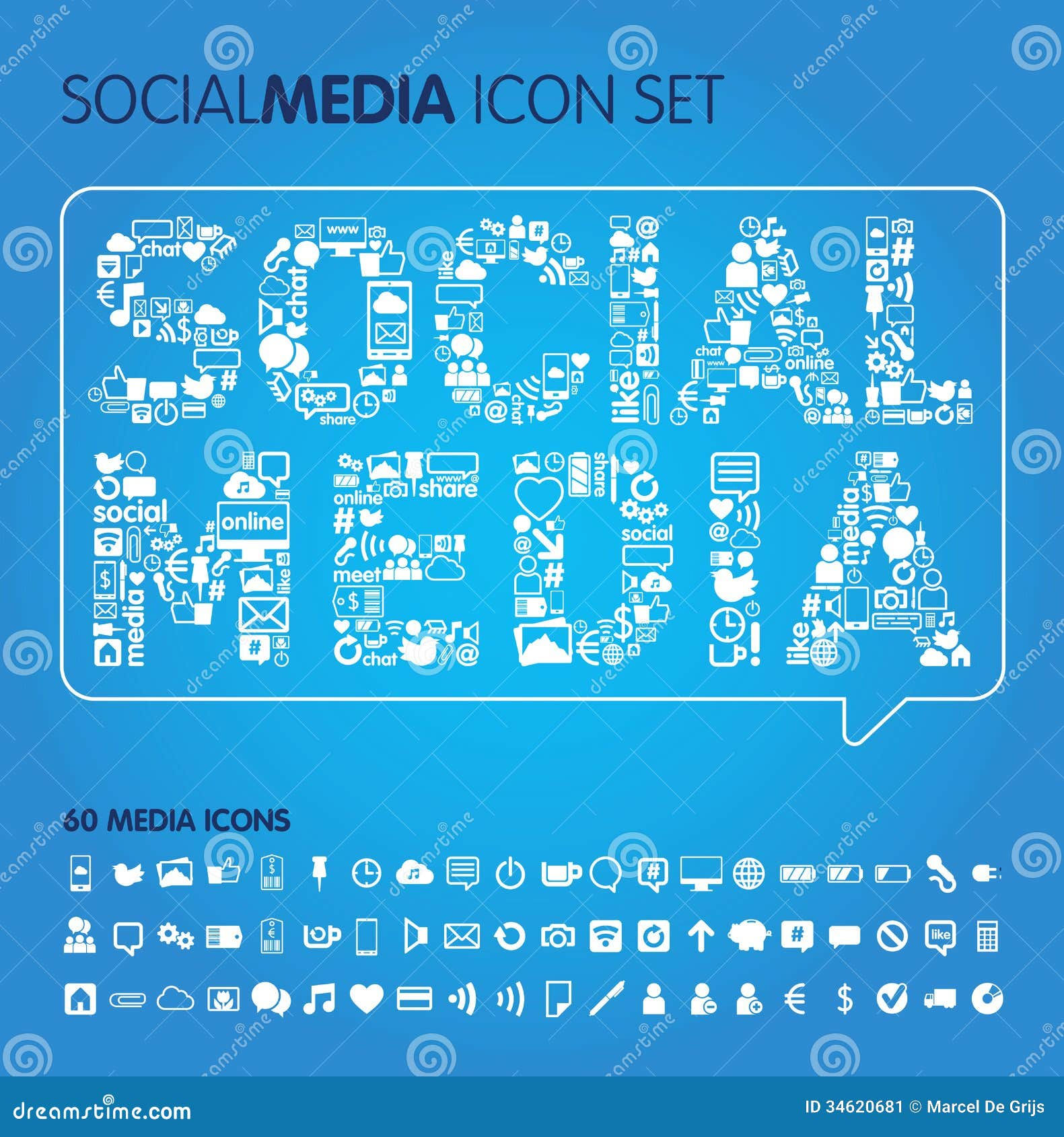 Wallpaper #lWe_75IBSpphPi3-ZGNL145 Social Media Vector Icons Stock Vector Illustration of Object 34620681