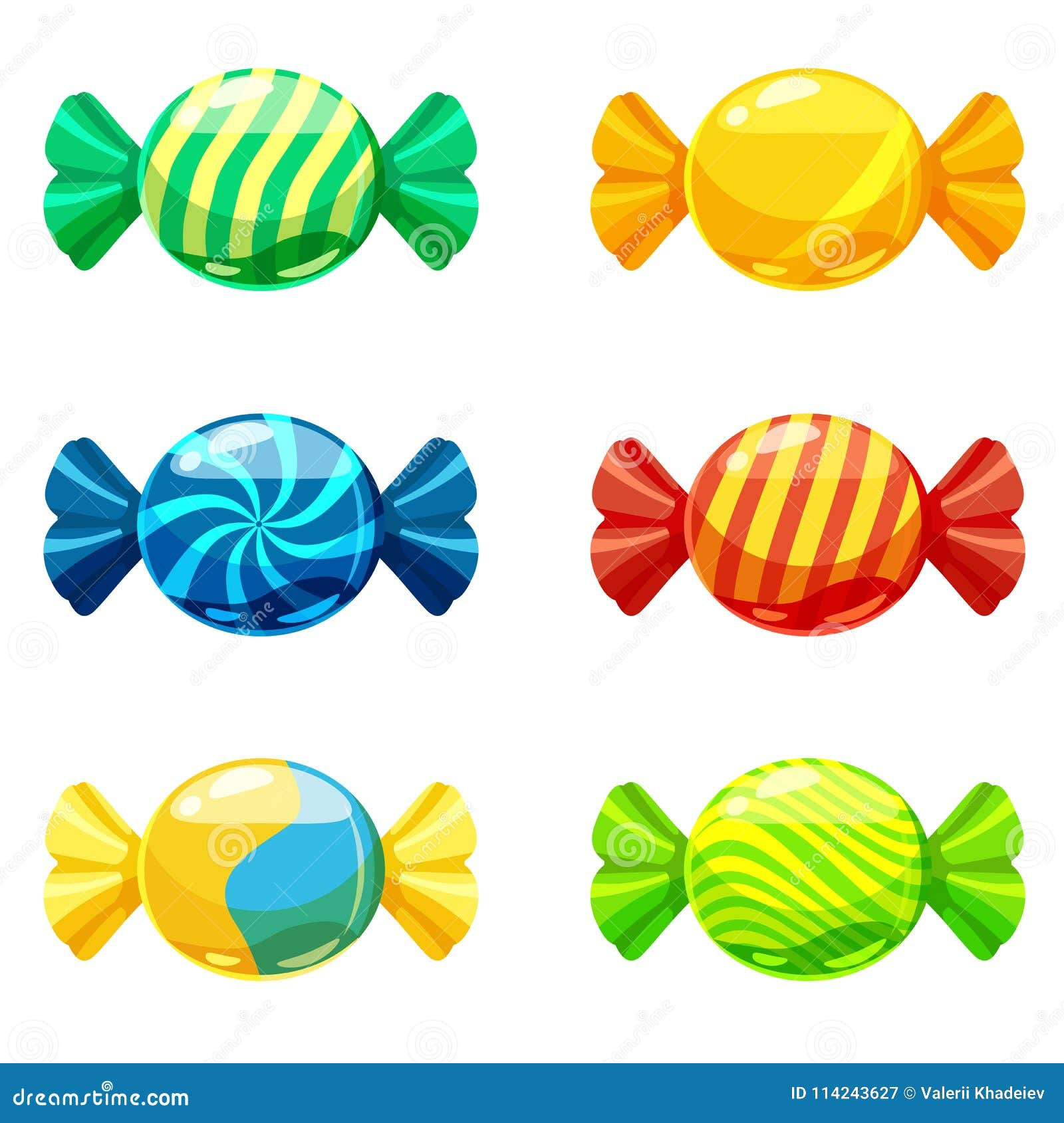 Wallpaper #VrgT1pIBJvJKYCmEUtx7639 A Set of Sweet Candies in a Package of Different Colors Vector