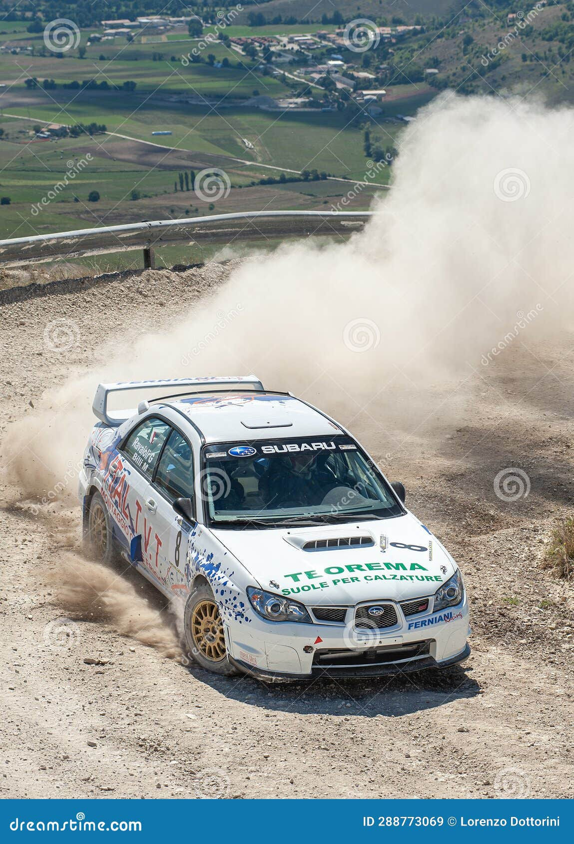 Wallpaper #MZ-zWJMBcUVgGJNo7rEQ326 A Subaru Impreza Rally Car on Race Hillclimb Editorial Stock Image
