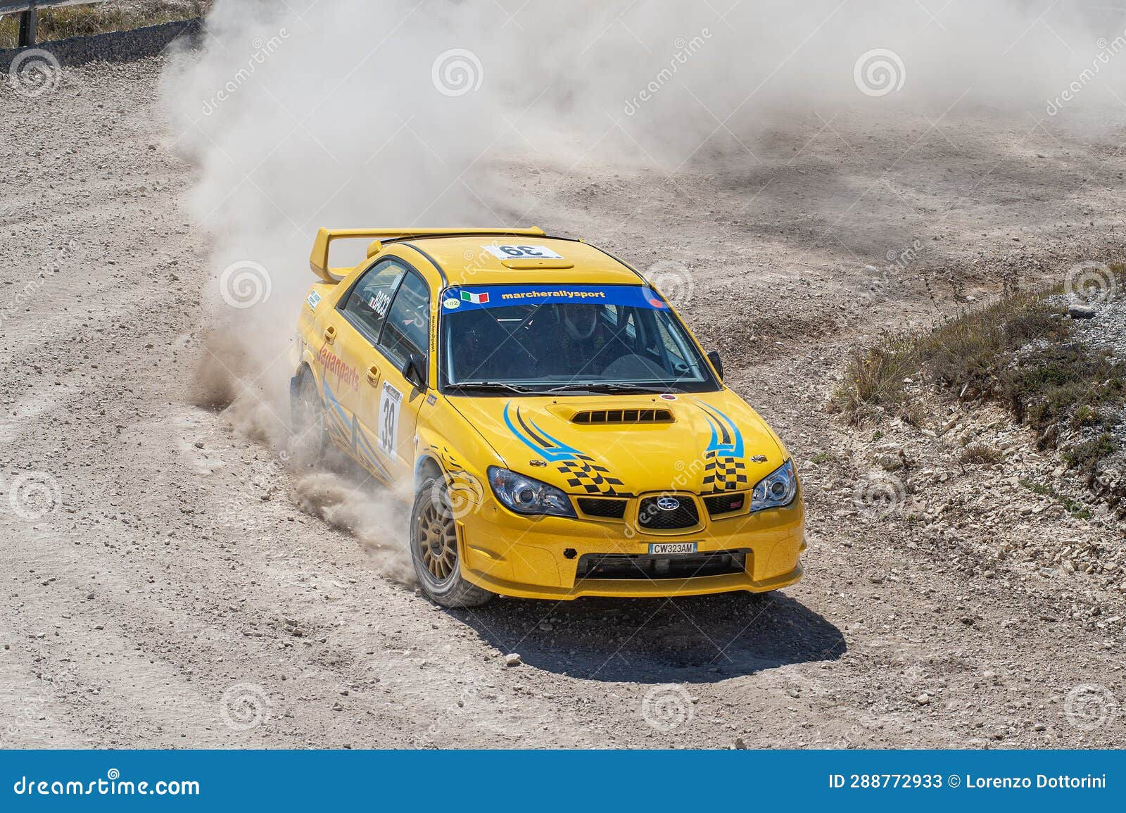 Wallpaper #MZ-zWJMBcUVgGJNo7rEQ171 A Subaru Impreza Rally Car on Race Hillclimb Editorial Stock Photo
