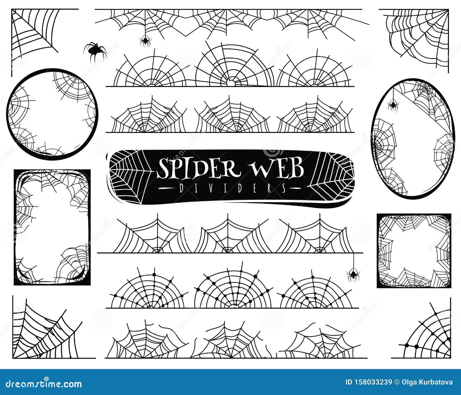 Wallpaper #V4v_dpcBcm9NJah-YnkY52 Spider Web Dividers Halloween Spiderwebs with Spiders Cobweb Frame