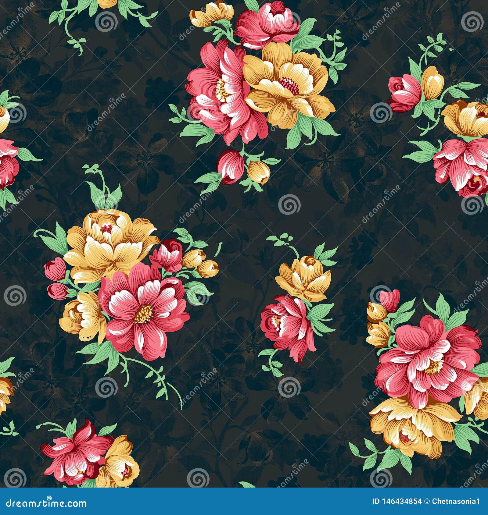 Wallpaper #4GdP9JIBSpphPi3-k3mn19 Seamless Beautiful Flower Pattern Stock Illustration Illustration of