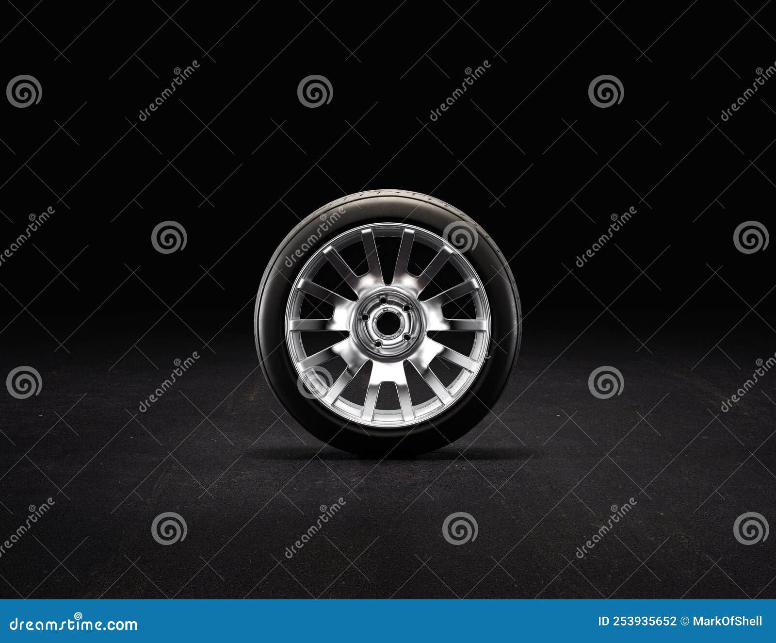 Wallpaper #L2fW-JIBSpphPi3-24sl372 Single Car Wheel on a Garage Floor from Front View Rubber Tire with