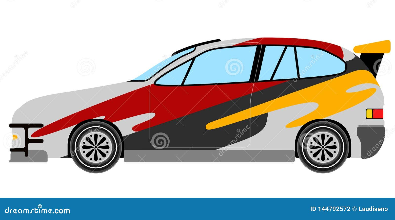 Wallpaper #omepDZMBSpphPi3-A-Z6159 Side View of a Racing Car Stock Vector Illustration of Colorful