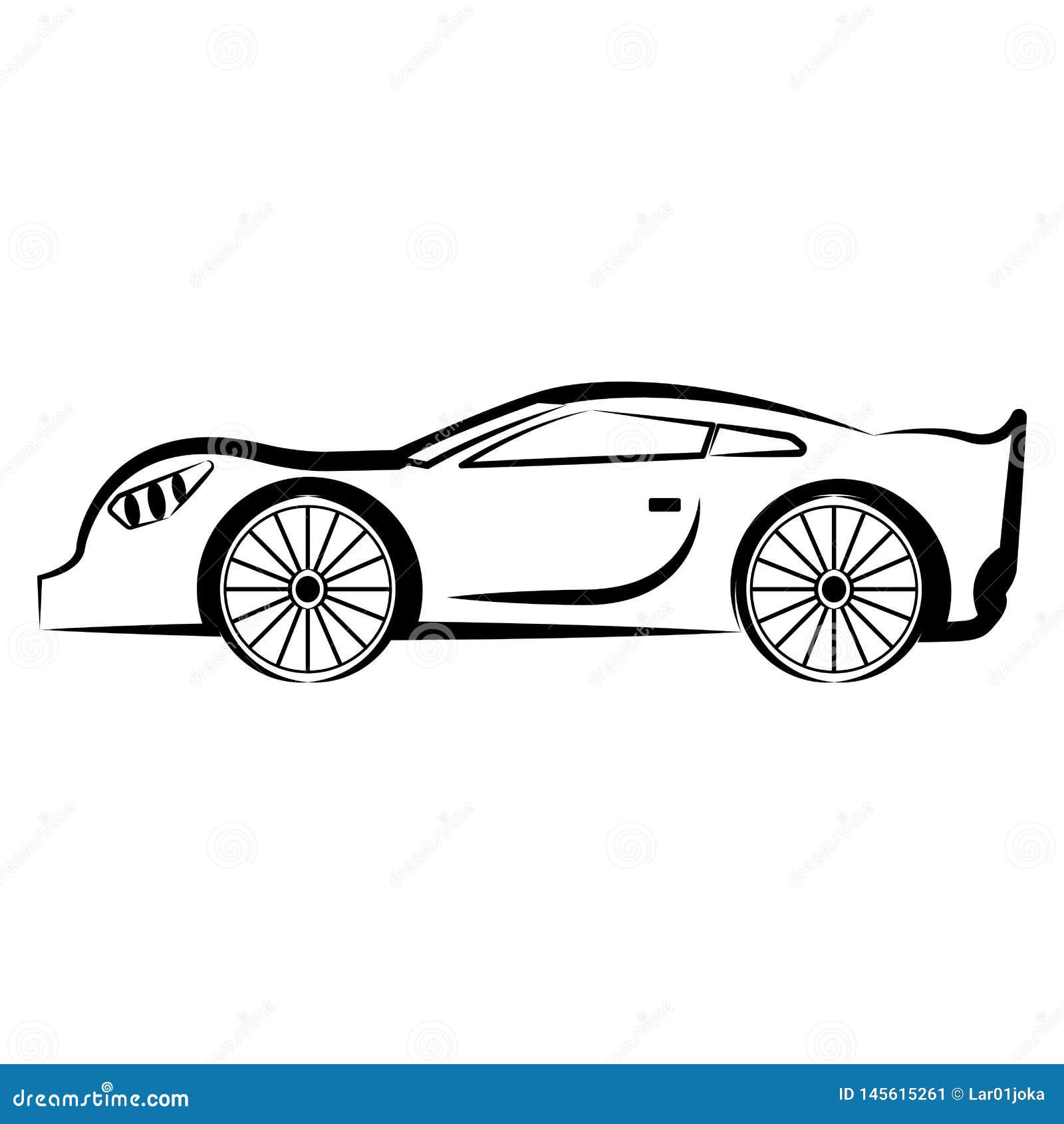 Wallpaper #omepDZMBSpphPi3-A-Z666 Side View of a Racing Car Sketch Stock Vector Illustration of