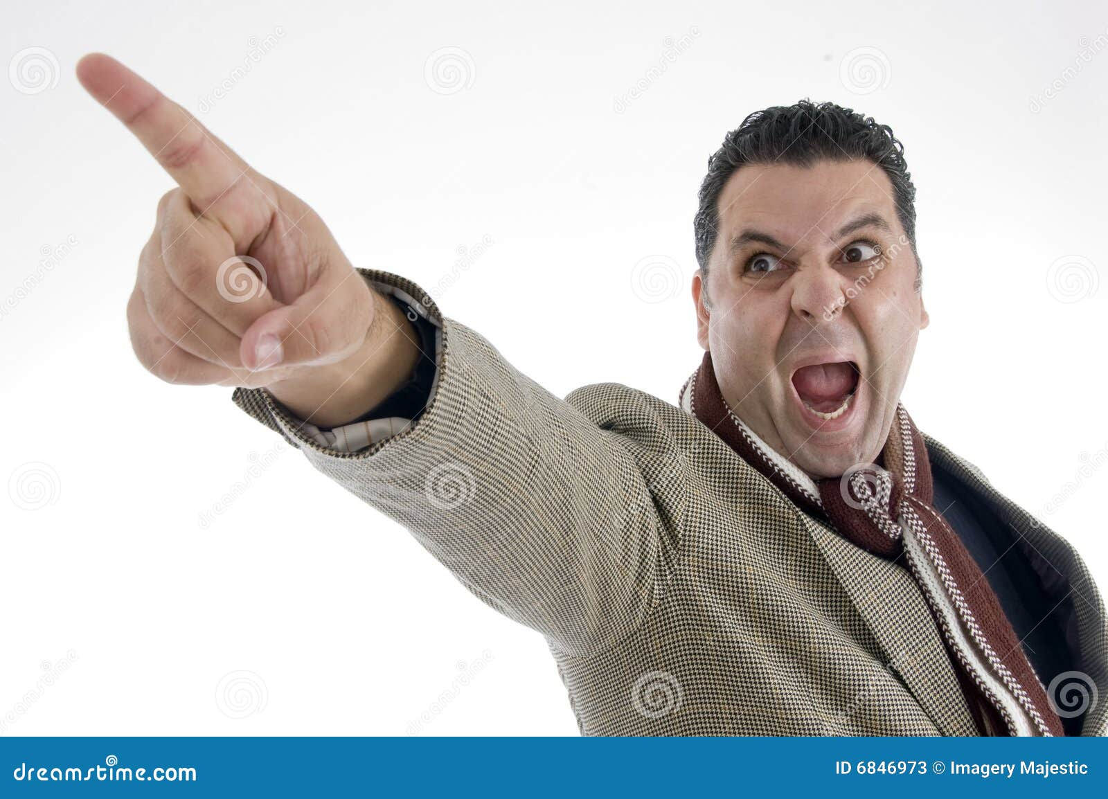 Wallpaper #LJz34JIBZHQxiYararks96 Shouting Man Pointing Side Stock Image Image of Concept 6846973