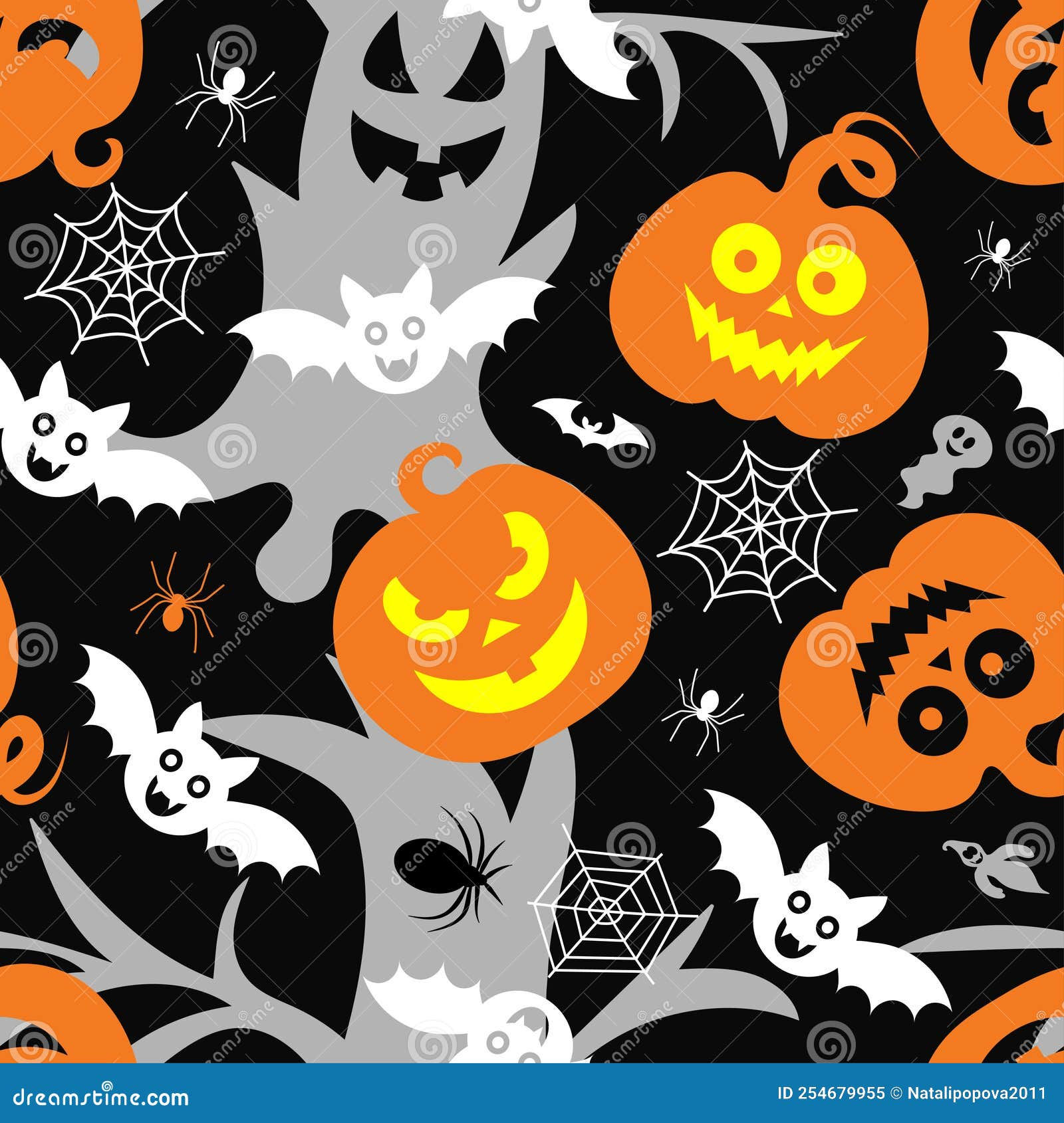 Wallpaper #RPS3OZMBKFX8bn3r6ncE257 Seamless Vector Pattern for Halloween Design Halloween Symbols