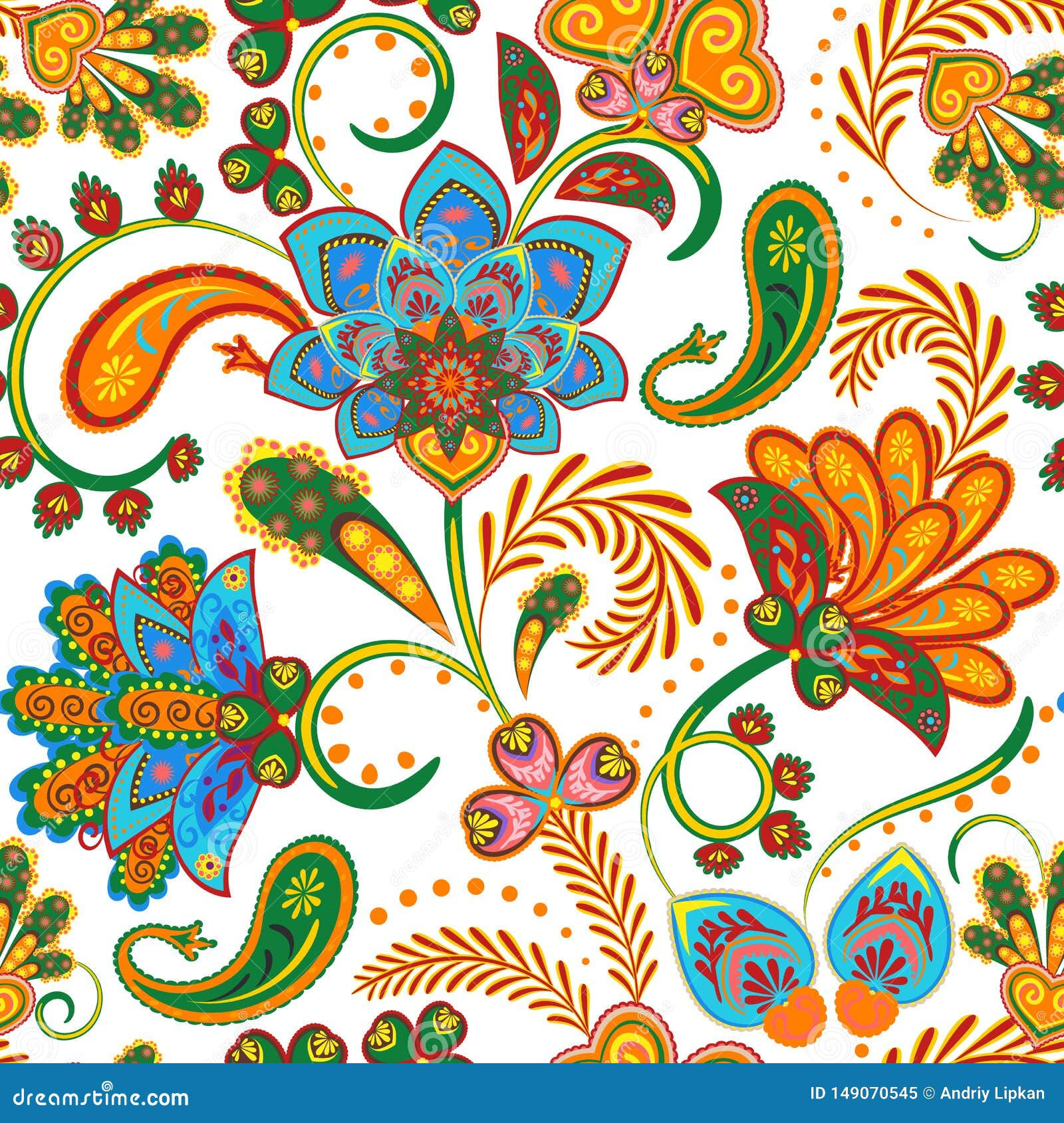 Wallpaper #uxkp-44BtGB6xQ78AUaf58 Seamless Vector Paisley Pattern Stock Vector Illustration of Floral