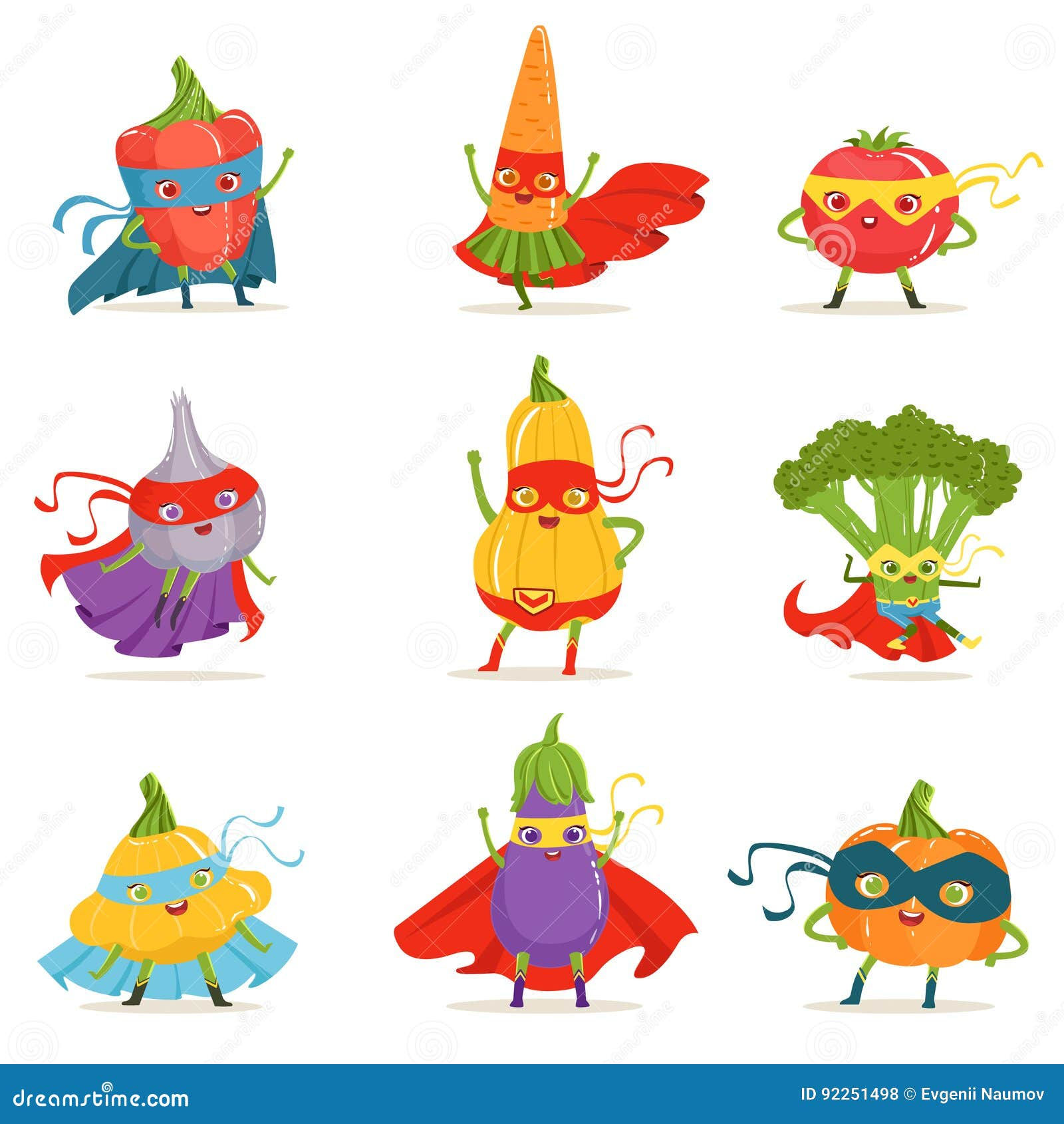 Wallpaper #YWfCDJMBSpphPi3-L-BK354 Superhero Vegetables in Masks and Capes Set of Cute Childish Cartoon