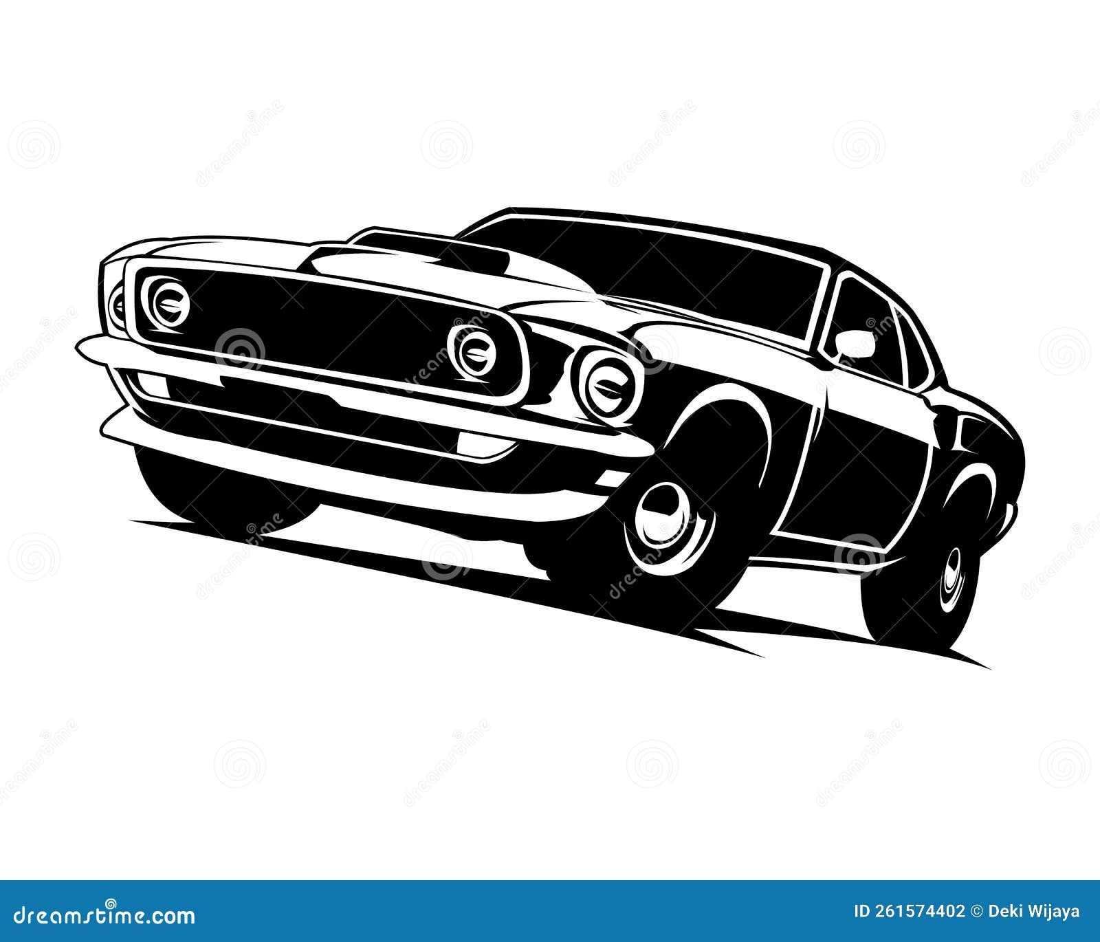 Wallpaper #4Bk1OI8BtGB6xQ78oqcT50 1970s American Muscle Car Silhouette Logo Isolated View on White