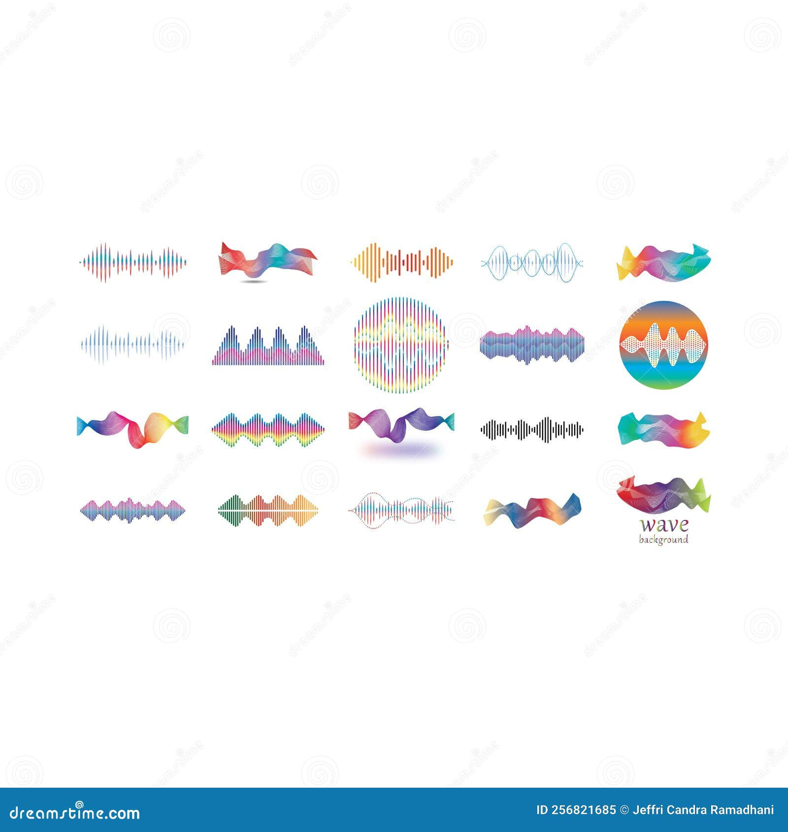 Wallpaper #YmcfCZMBSpphPi3-Vc48277 Sound Waves Set Vector Illustration Stock Vector Illustration of