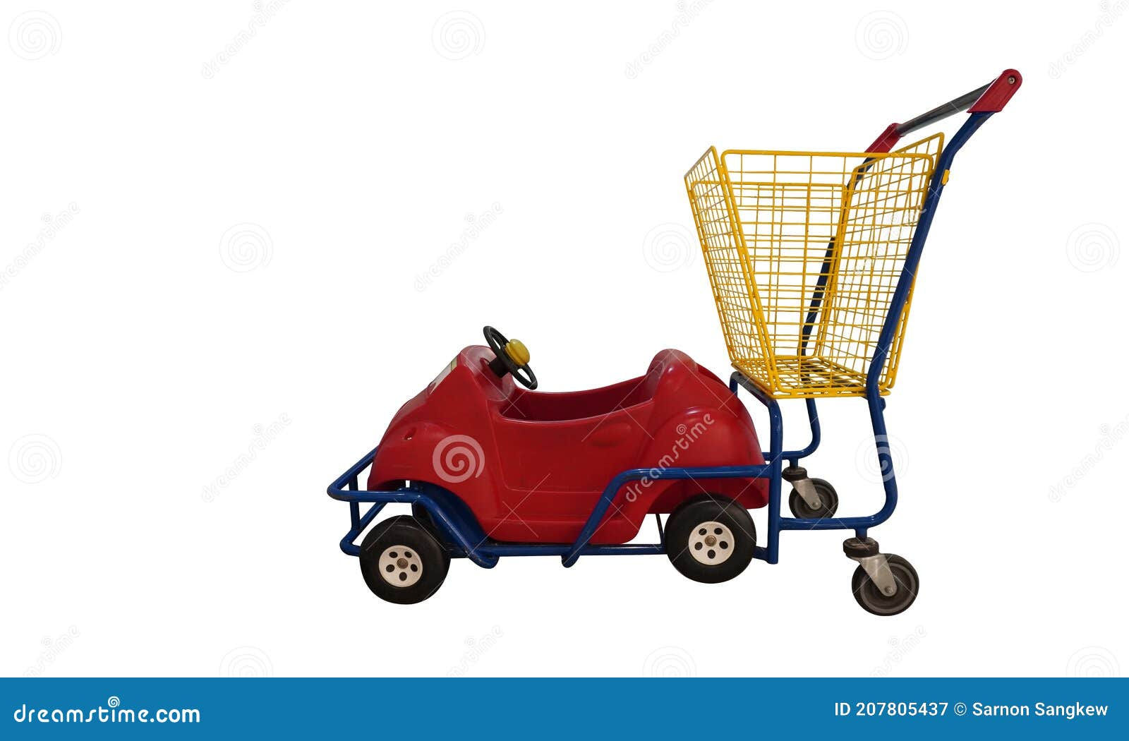 Wallpaper #0GfJ9pIBSpphPi3-OYTp267 Side View Red and Blue Toy Car and Cart on White Backgroundcopy Space