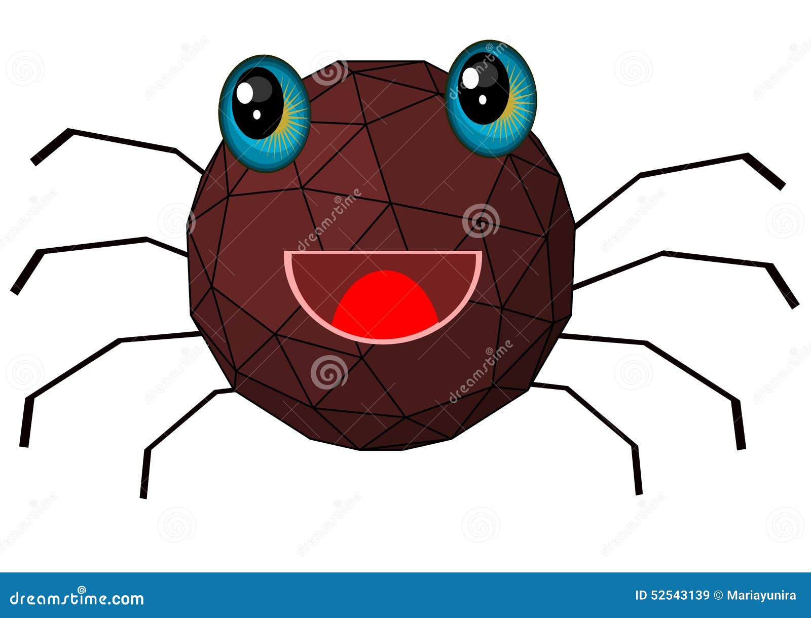 Wallpaper #46455 Brown Spider Cartoon Isolated Illustration Stock Vector Image Art Alamy