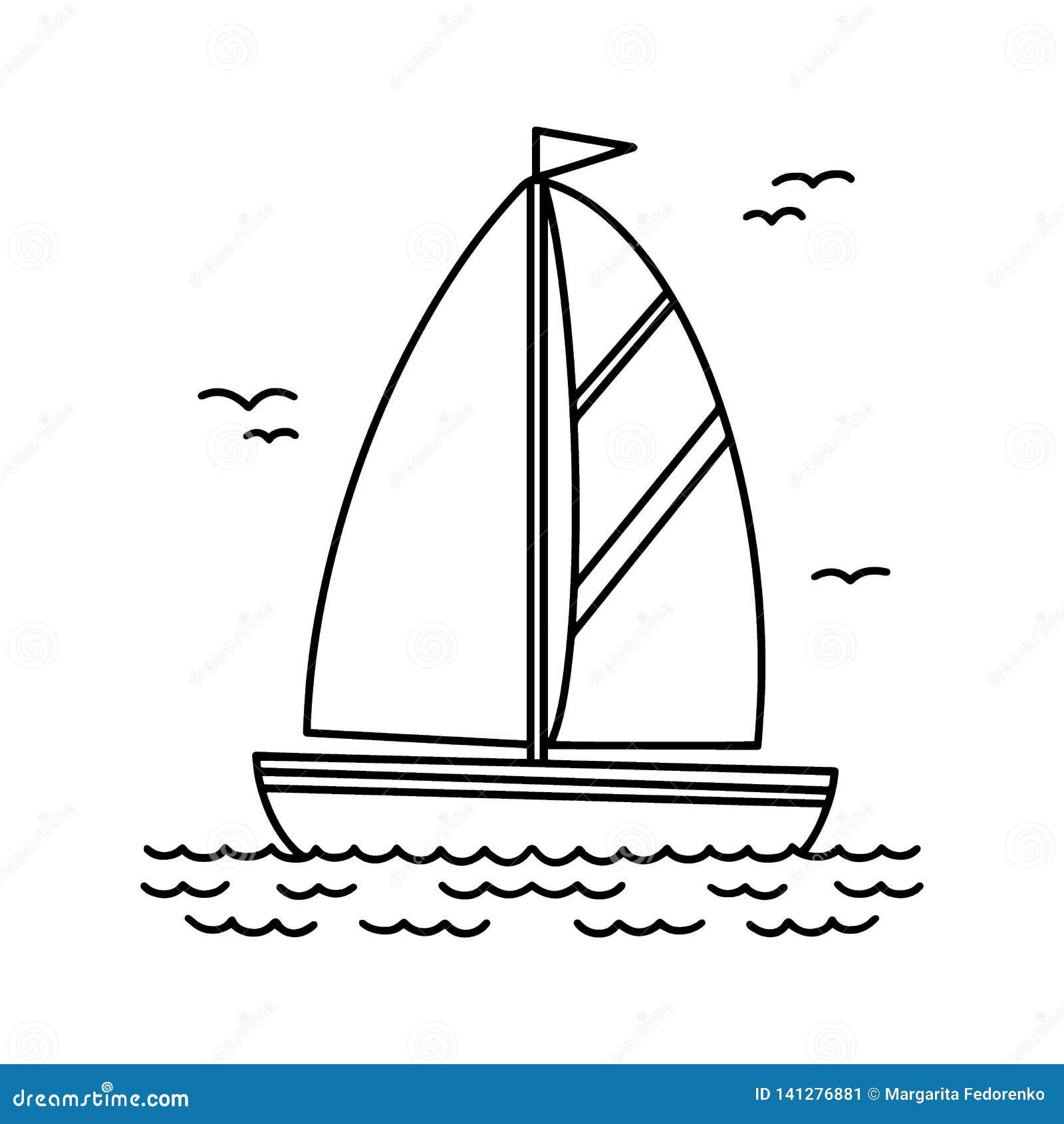 Wallpaper #VGhQG5MBSpphPi3-eB9c3 Sailing Yacht Black and White Cartoon Square Icon Drawing Boat with