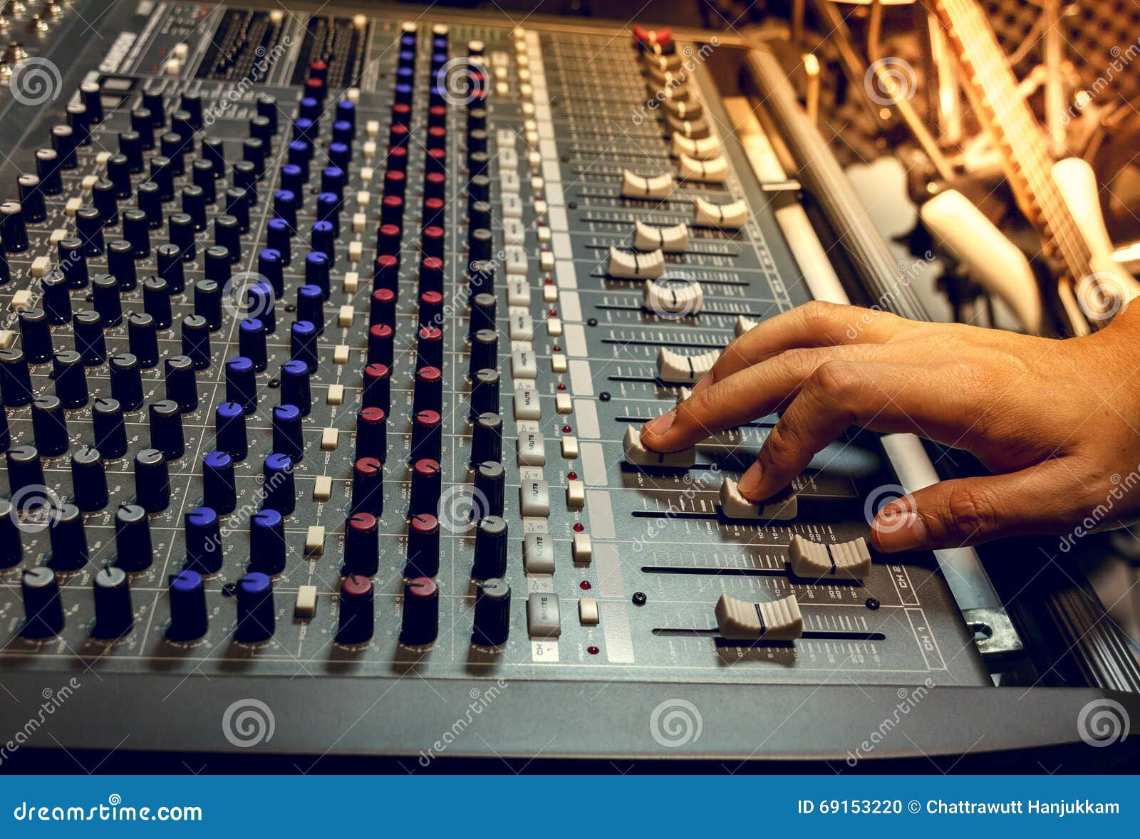 Wallpaper #wOooVZMBlwTYPL18dgy_176 Selective Focus Finger Sound Tuning of Sound Mixer Stock Photo Image