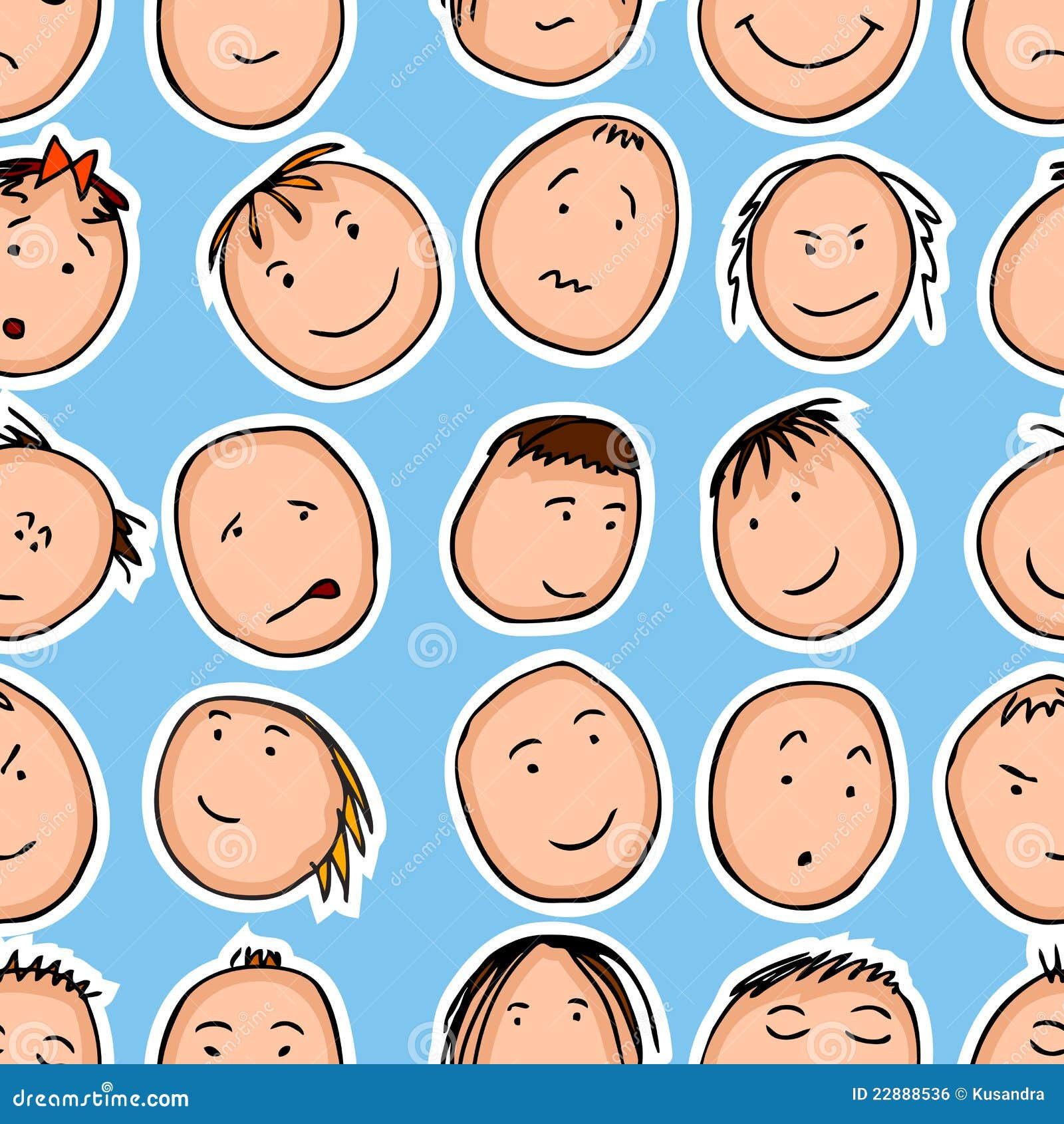 Wallpaper #PGiaG5MBSpphPi3-TiDb11 Seamless Pattern with Cartoon Faces Stock Vector Illustration of Grin