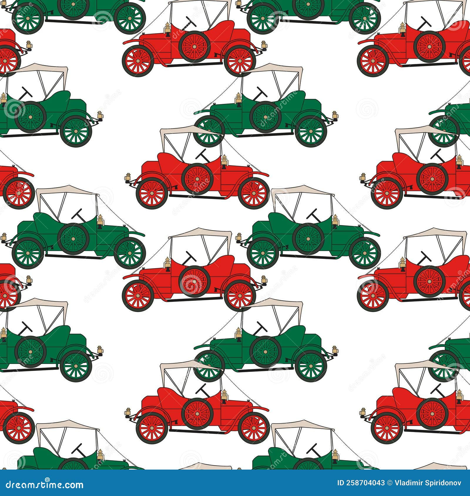 Wallpaper #HGecA5MBSpphPi3-g7RH248 Seamless Pattern Retro Cars on White Background Stock Image Image of