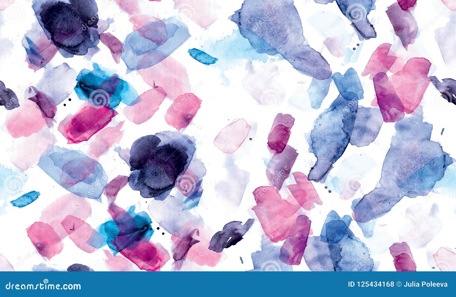Wallpaper #lmce9pIBSpphPi3-WILG158 Seamless Pattern of Pink Blue and Purple Watercolor Blots for