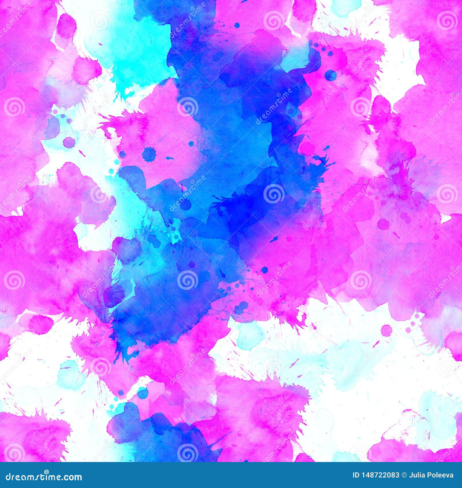 Wallpaper #lmce9pIBSpphPi3-WILG15 Seamless Pattern of Pink Blue and Purple Watercolor Blots for