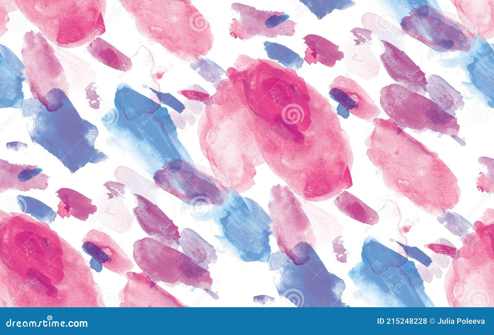 Wallpaper #lmce9pIBSpphPi3-WILG60 Seamless Pattern of Pink Blue and Purple Watercolor Blots for