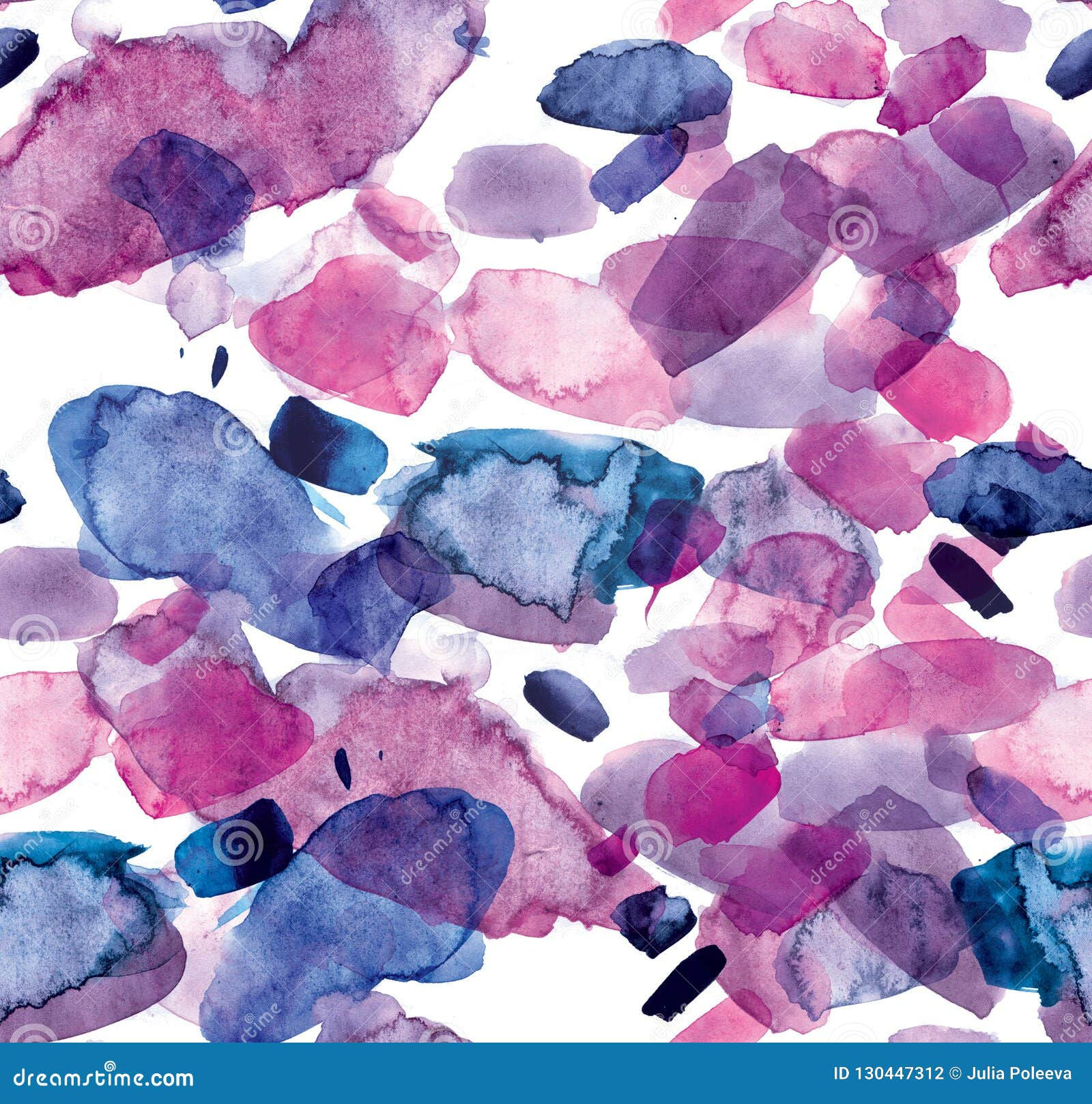 Wallpaper #lmce9pIBSpphPi3-WILG87 Seamless Pattern of Pink Blue and Purple Watercolor Blots for