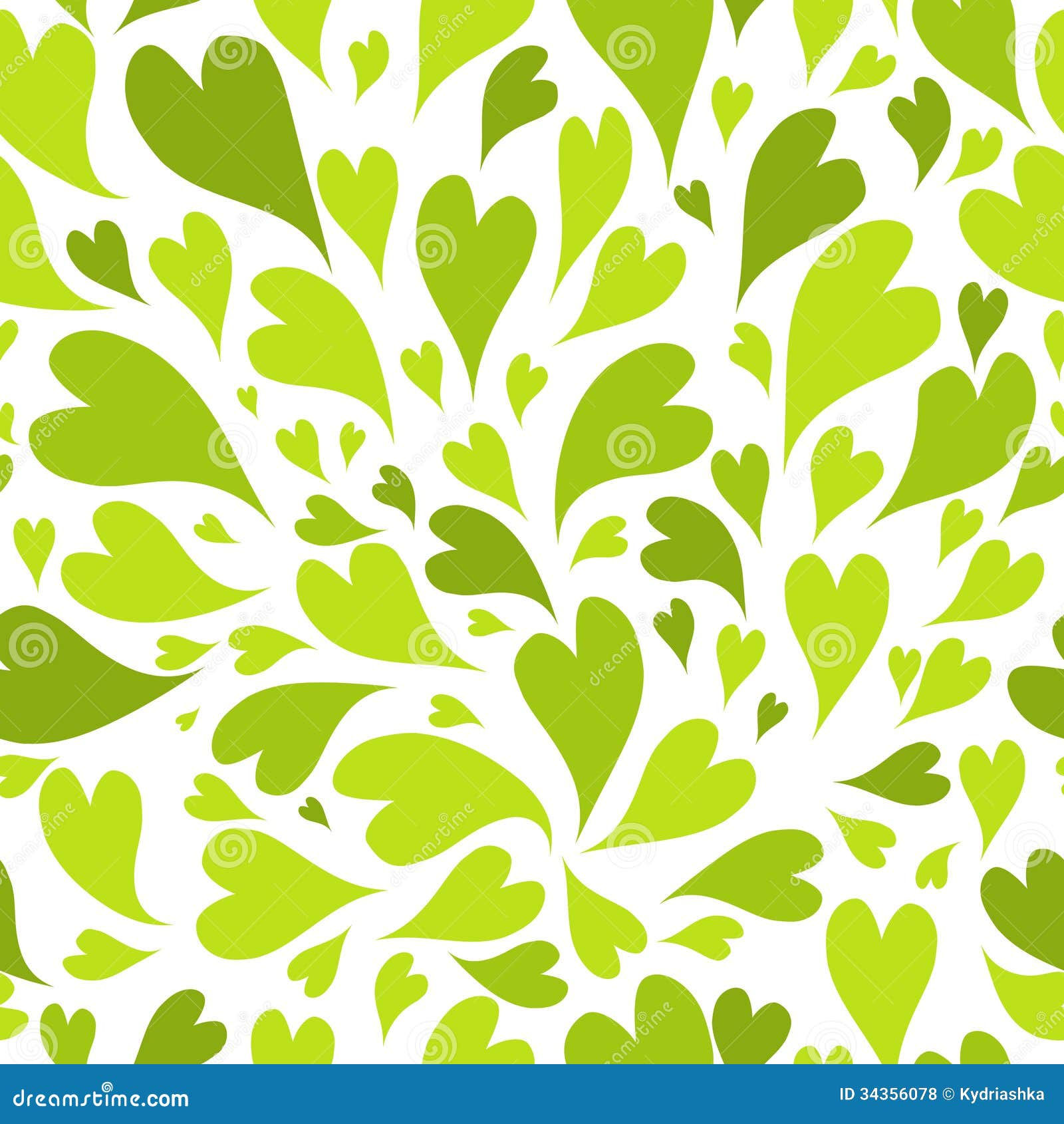 Wallpaper #Tmd395IBSpphPi3-tobx0 Seamless Pattern with Green Hearts for Your Design Stock Vector