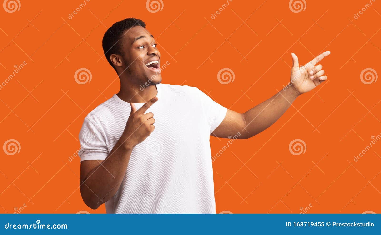 Wallpaper #IWf6_JIBSpphPi3-lZoB52 Excited Black Guy Pointing Two Fingers Aside Stock Image Image of